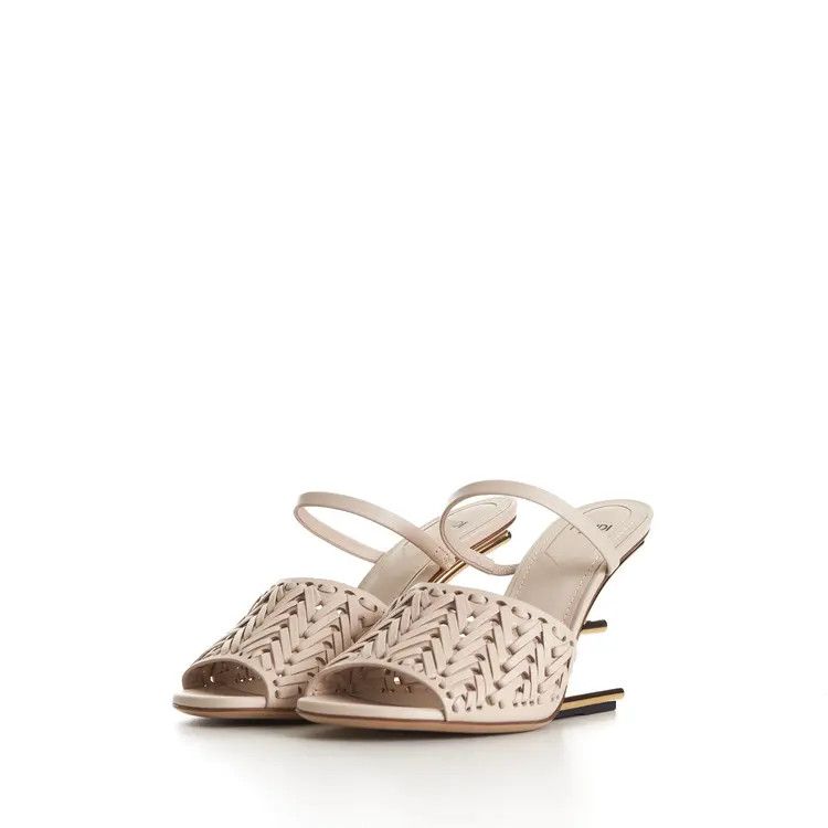 Fendi o1s1wg110825 Heels in Light Beige Size US 10 / IT 40 - 5 Thumbnail