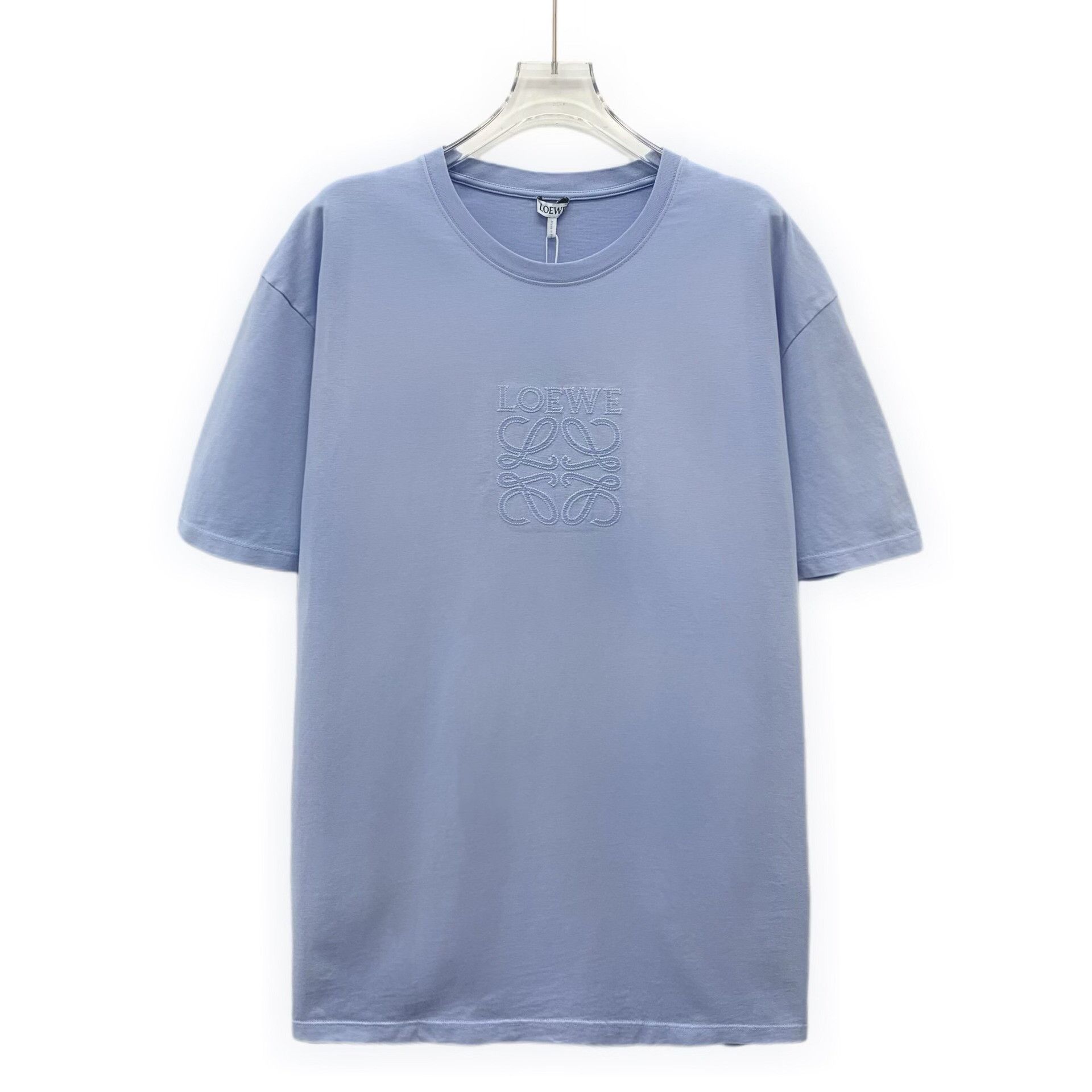 Loewe Loewe Retro Embroidered Blue T-Shirt L Women Size L / US 10 / IT 46 - 1 Thumbnail