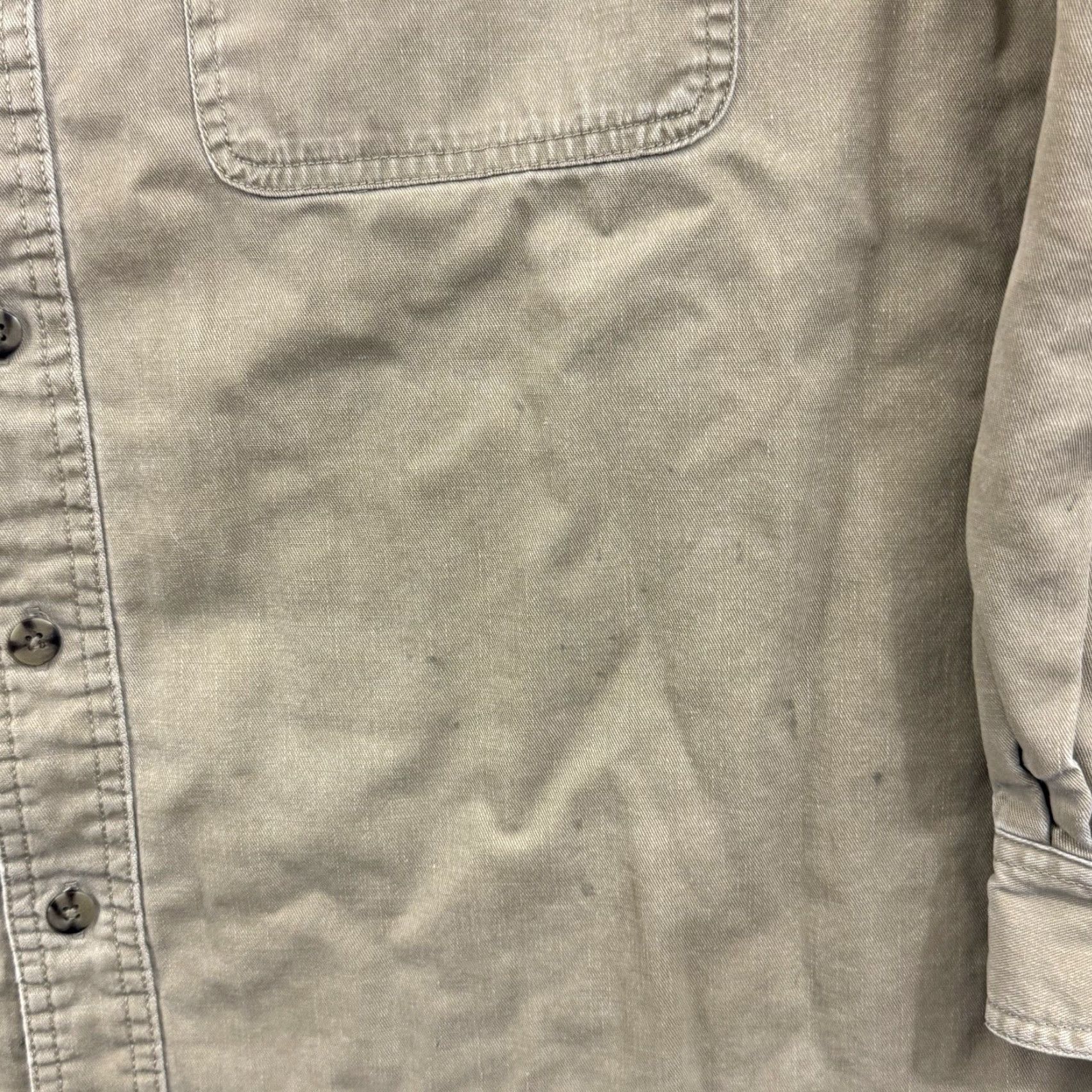 Vintage VINTAGE LL Bean Shirt Mens Large Tan Plaid Lined Denim Shacket Button Workwear Size US L / EU 52-54 / 3 - 6 Thumbnail