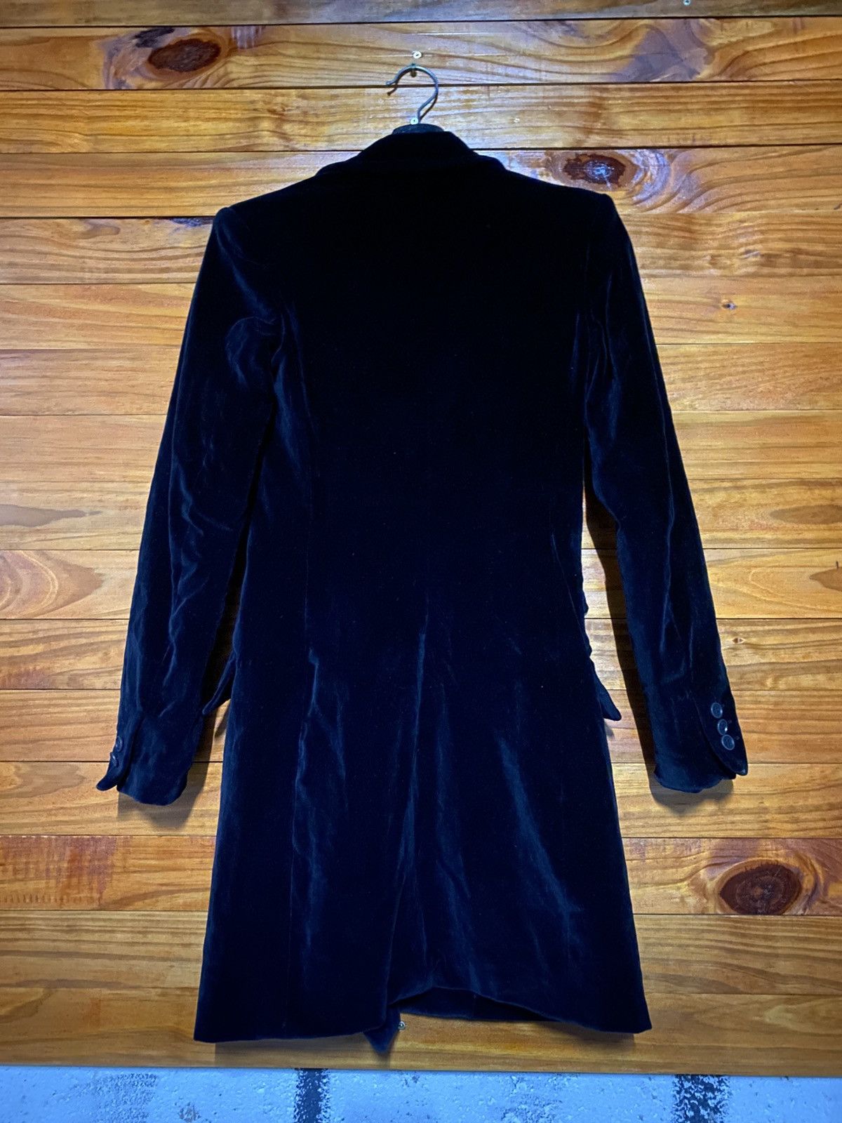 Valentino VAL by Valentino Vintage Velvet Coat – Black Double Breasted Size XS / US 0-2 / IT 36-38 - 6 Thumbnail
