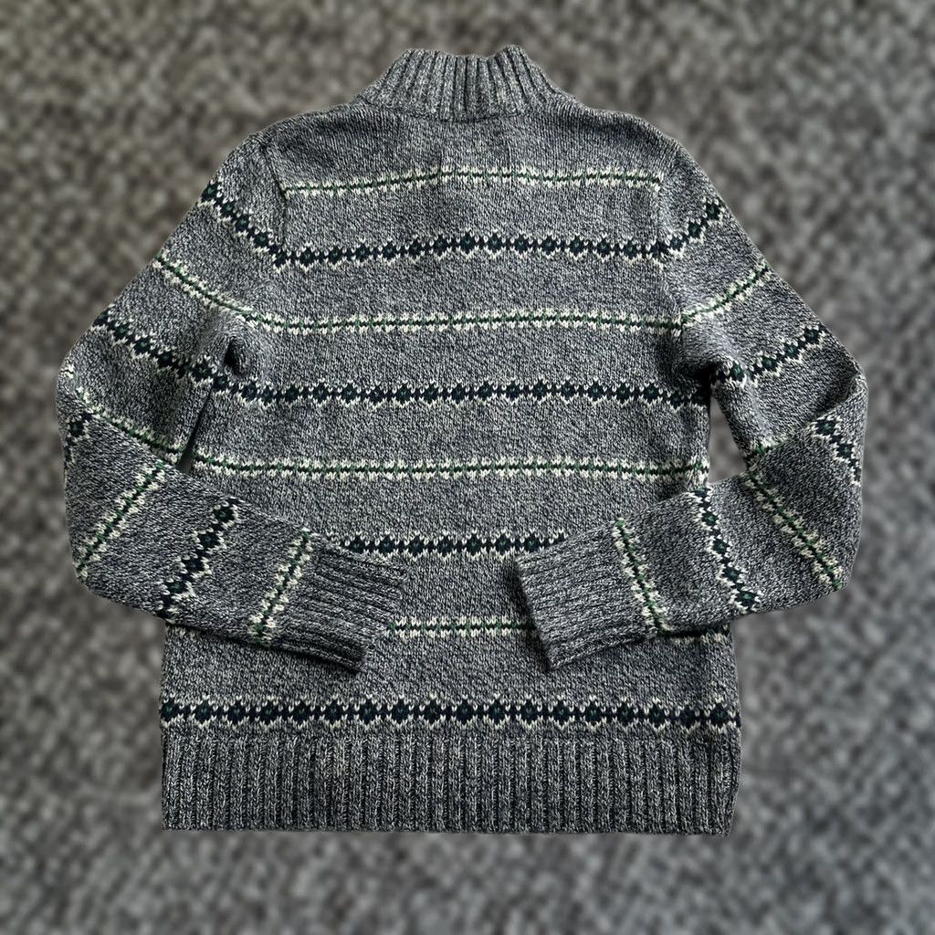 American Eagle Outfitters VINTAGE American Eagle Men’s Gray Aztec Sweater Size Medium Mock Neck Athletic Fit Women Sweater Pullover Long Sleeve Size M / US 6-8 / IT 42-44 - 1 Thumbnail