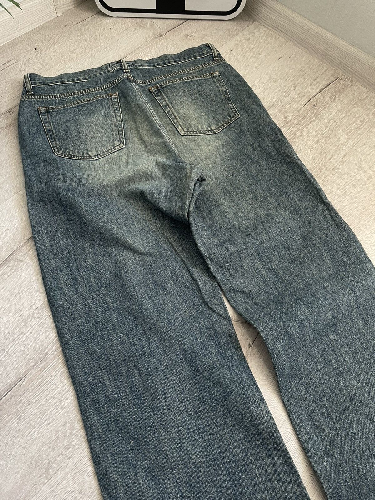 20471120 Vintage Coffee Fade Jeans Distressed Undercover Style Y2k Size US 32 / EU 48 - 13 Thumbnail