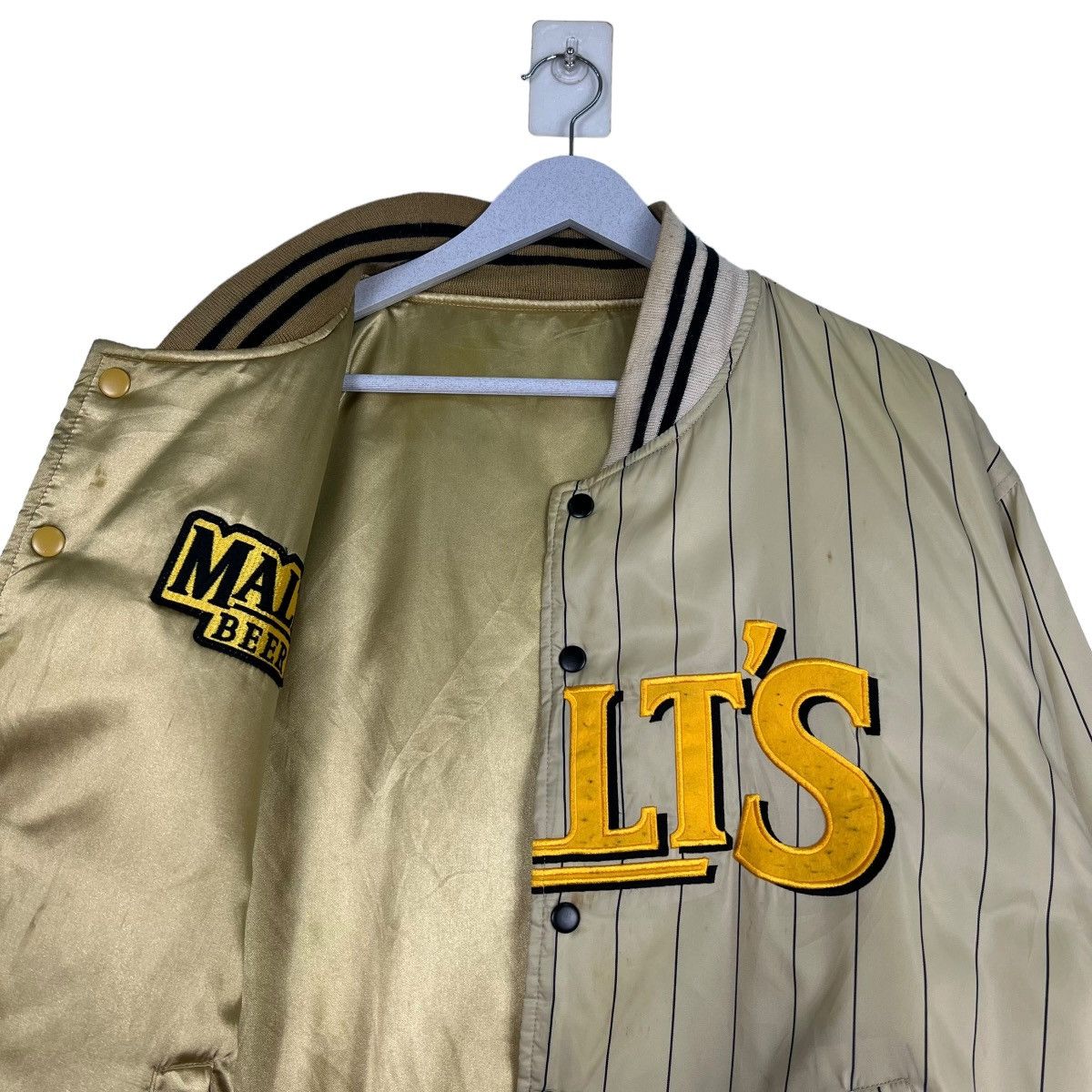 Japanese Brand 🔥 VINTAGE MALTS REVERSIBLE BASEBALL BOMBER JACKET Size US L / EU 52-54 / 3 - 12 Thumbnail