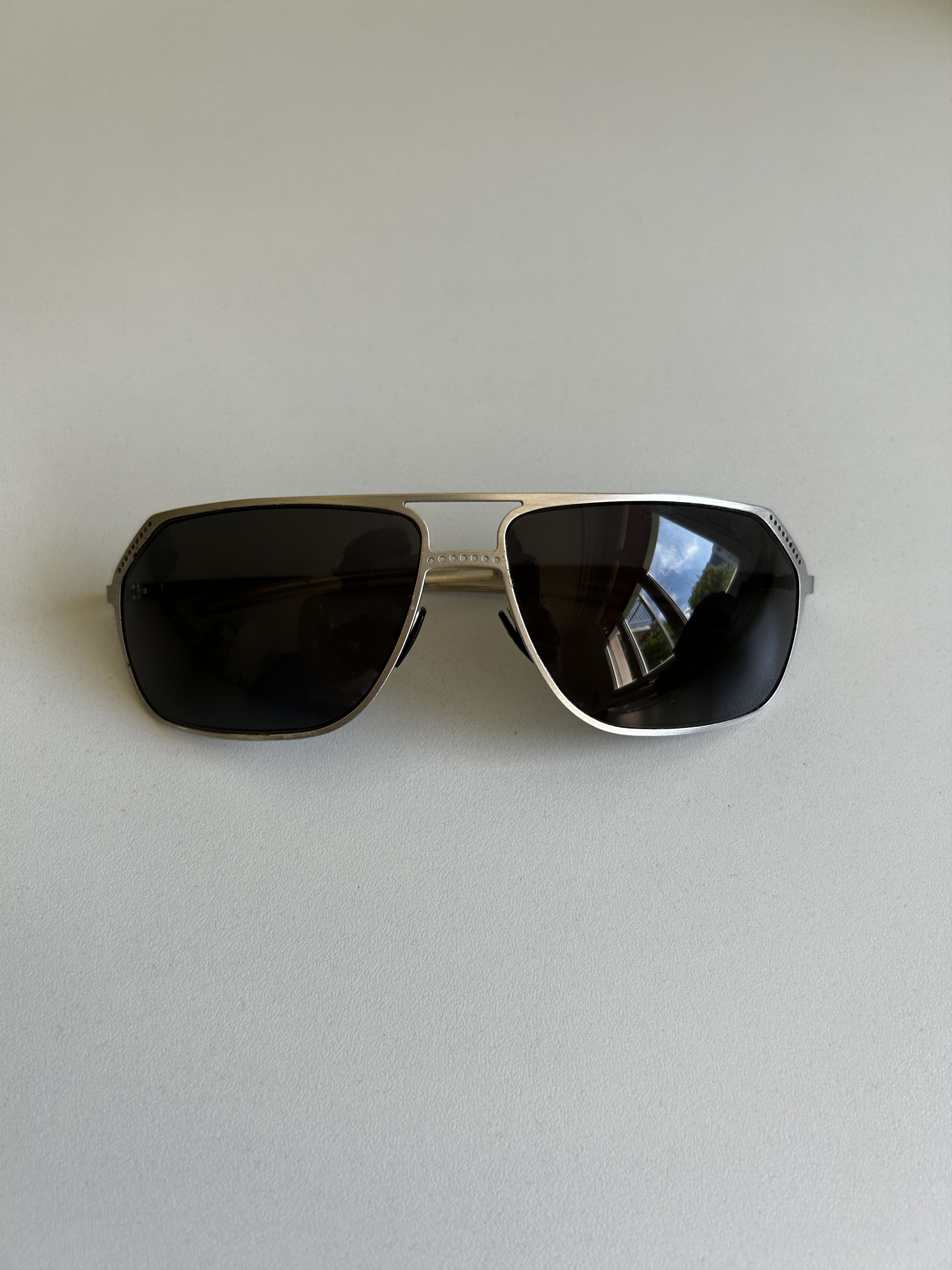 Dior Dior Homme SS05 Silver Aviator Sunglasses by Hedi Slimane Size ONE SIZE - 1 Thumbnail