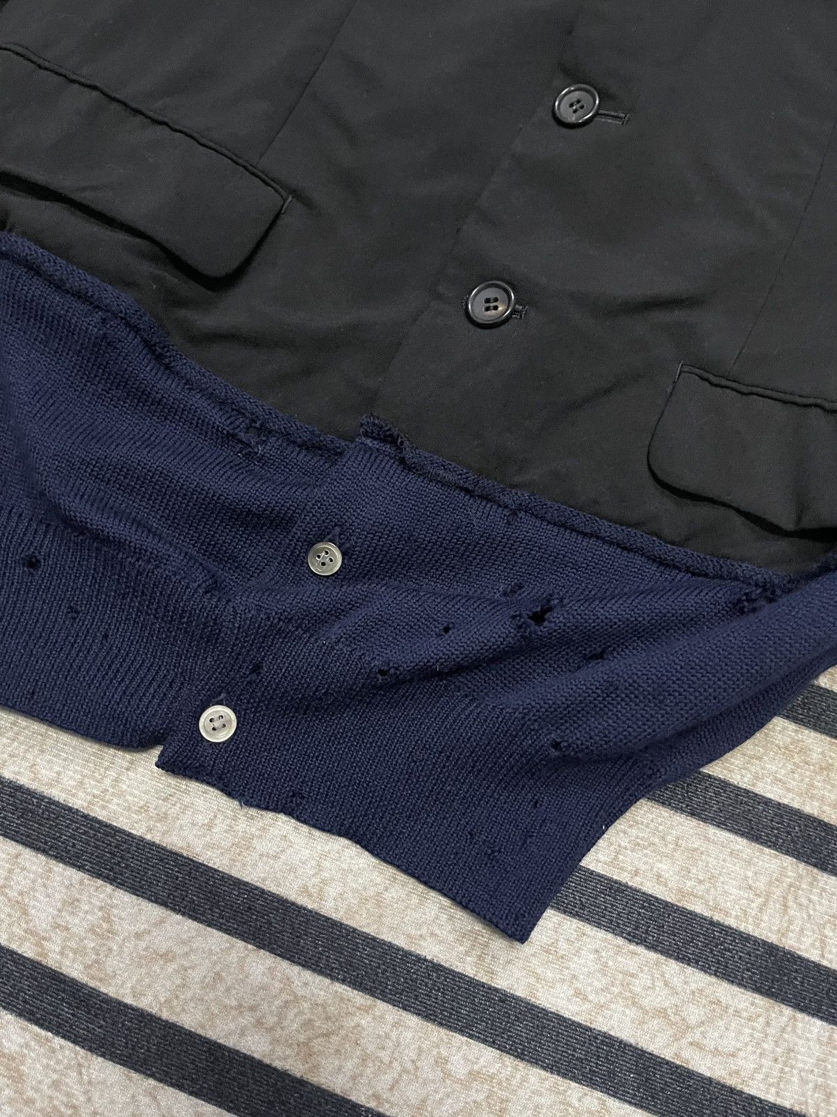 Comme des Garcons AW 1993 COMME DES GARCONS “SYNERGY”WOOL HEM RIB DISTRESSED Size S / US 4 / IT 40 - 7 Thumbnail