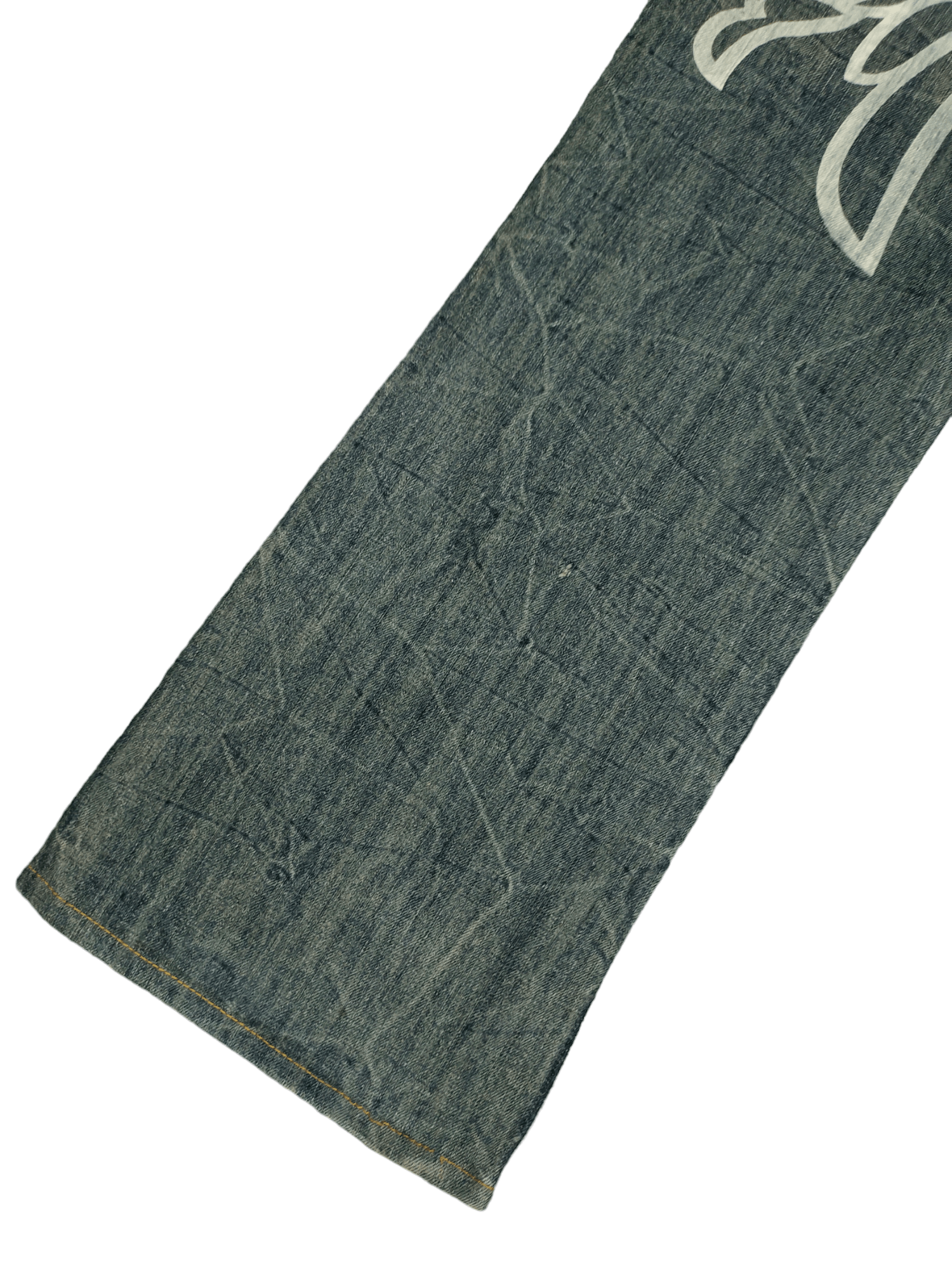 If Six Was Nine Flare Baggy Jean Agate Label Wings Distress Bootcut Wide Leg Size US 34 / EU 50 - 9 Thumbnail