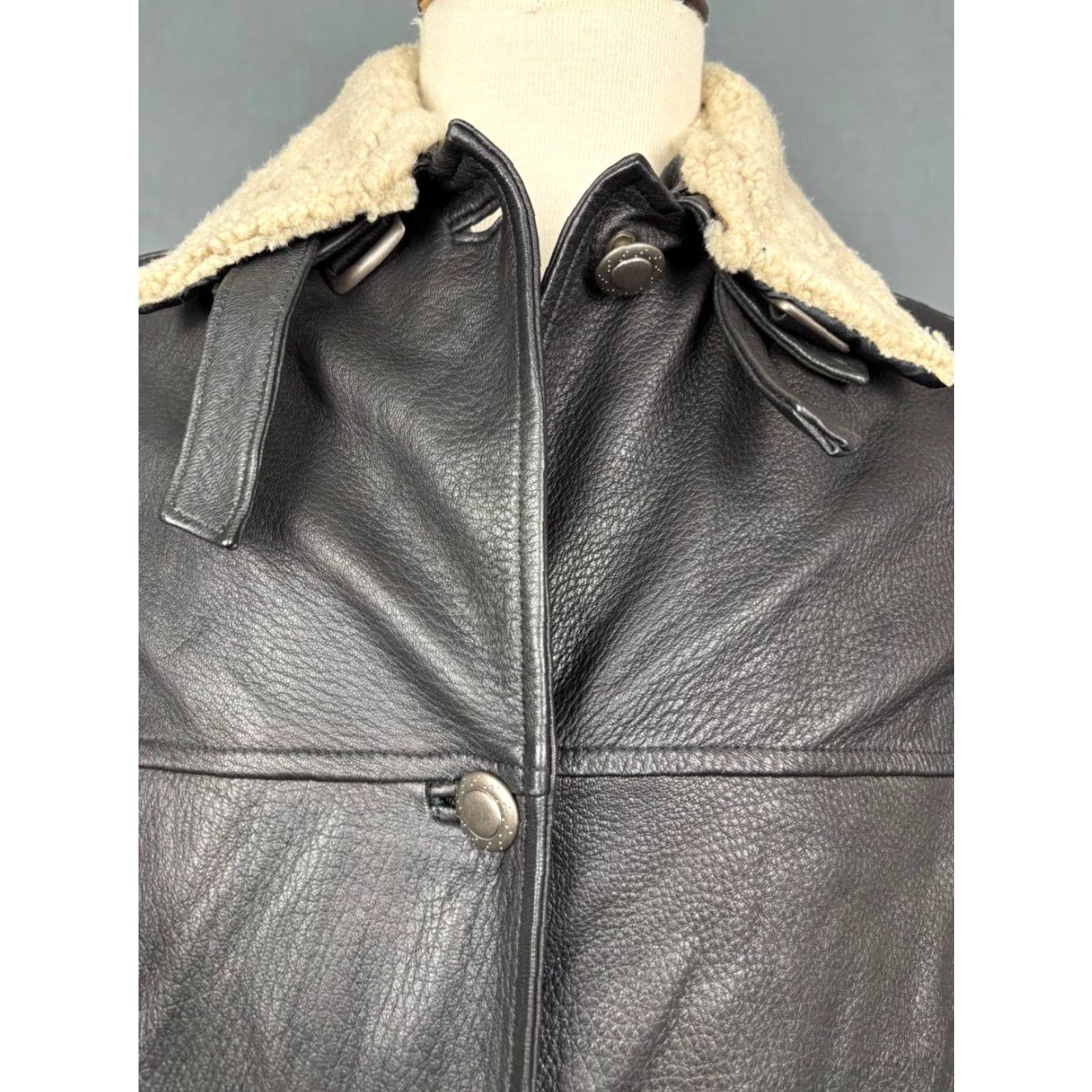 BMW BMW Jacket Mens Leather Black M Acetate Lining Breathable Full Zip Button Up Regular Unisex? Size US M / EU 48-50 / 2 - 7 Thumbnail