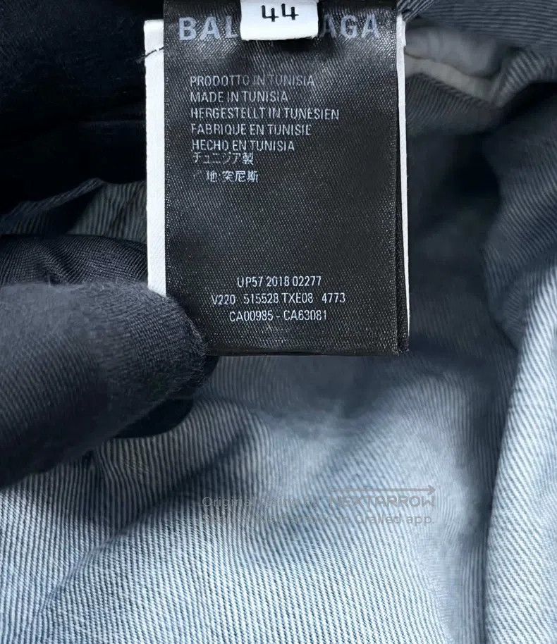 Balenciaga Balenciaga Blue Washed Destroyed Back Embroidered Double B Size US S / EU 44-46 / 1 - 4 Thumbnail