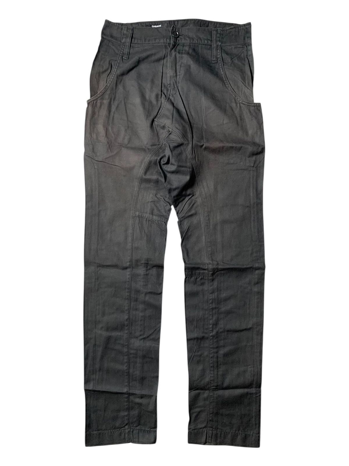 CABANE de ZUCCa 2000s Cabane de Zucca Asymmetric Faded Pants Size US 29 - 1 Thumbnail