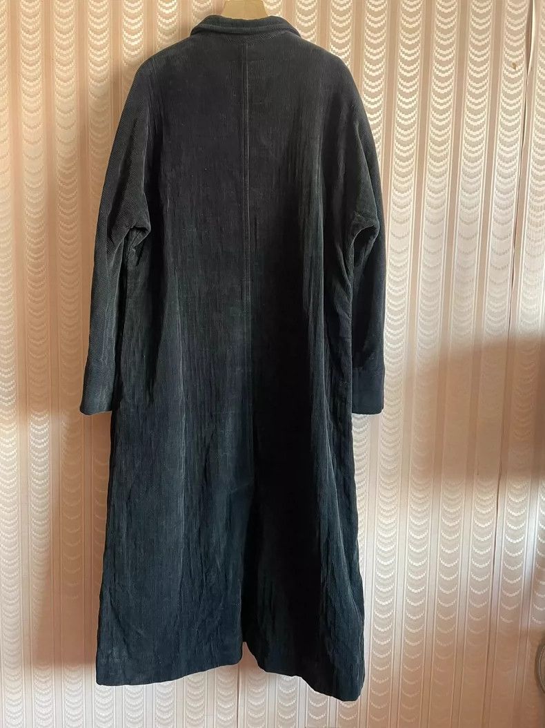 Y's Y's Black extra-long corduroy coat Size US L / EU 52-54 / 3 - 3 Thumbnail