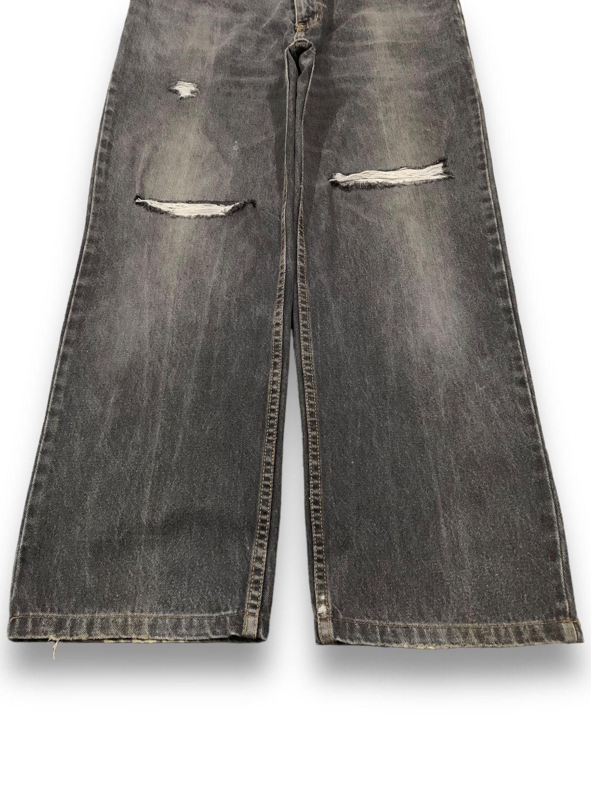JNCO Vintage Japanese Brand Faded Loose Straight Distressed Jeans Size US 33 - 7 Thumbnail