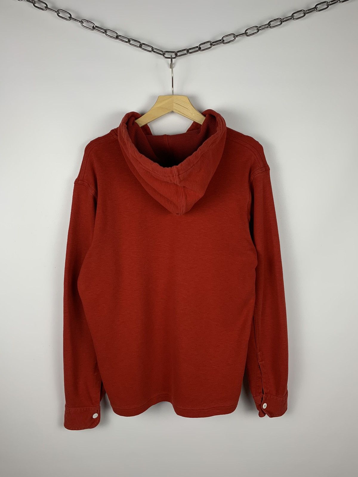 Vintage Y2K Polo Ralph Lauren Heavyweight Hoodie Size S Red