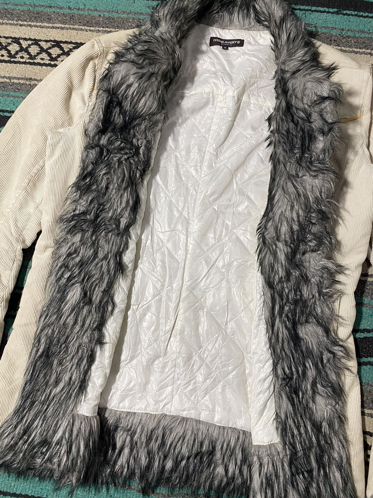 If Six Was Nine Hideaways Nicole Fur Gothic Corduroy Jacket Size US M / EU 48-50 / 2 - 3 Thumbnail