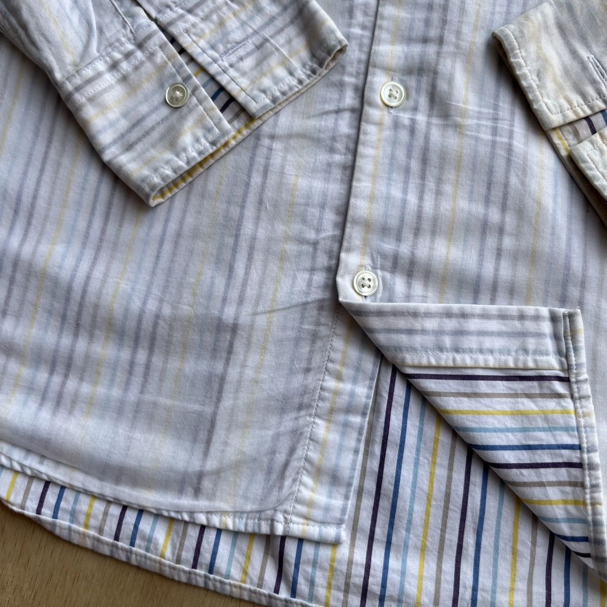 Beams Plus BEAMS JAPAN BUTTON LONG SLEEVE SHIRT STRIPES 2 LAYER Size US M / EU 48-50 / 2 - 3 Thumbnail