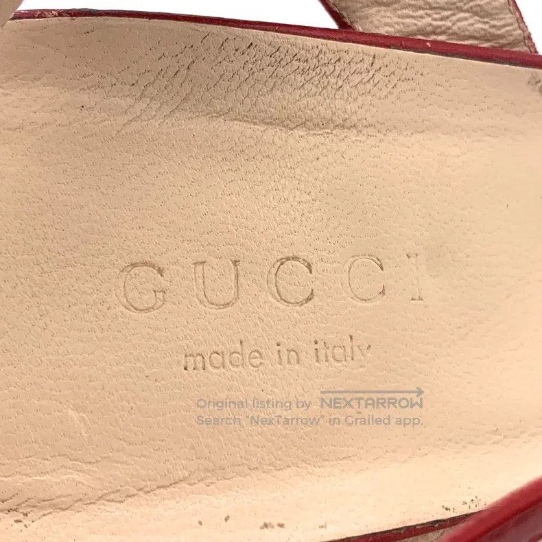 Gucci Gucci Dark red double G logo one-character buckle thick-he Size US 8.5 / IT 38.5 - 6 Thumbnail