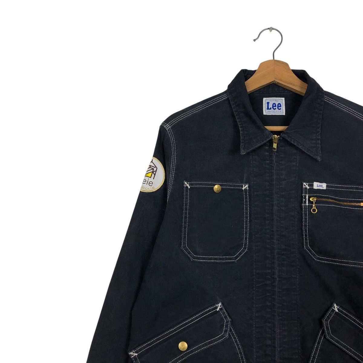 Lee 🔥VINTAGE CHORE ZIPPER JACKET LEE KANSAS USA EST 1889 Size US M / EU 48-50 / 2 - 9 Thumbnail