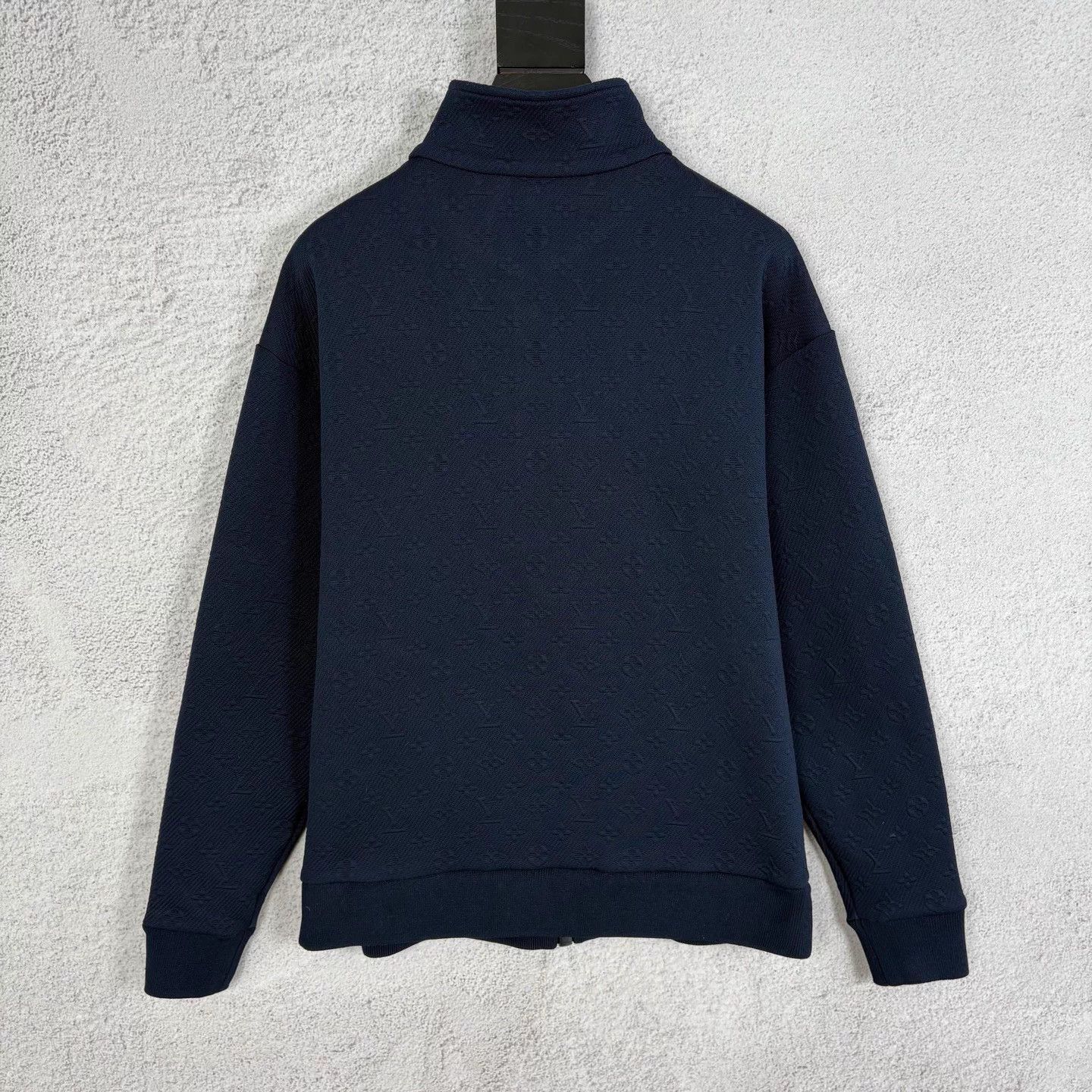 Louis Vuitton LV standcollar embossed zip blue solid long jacket S Size US S / EU 44-46 / 1 - 2 Thumbnail