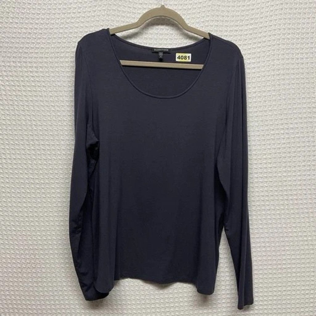 Eileen Fisher Eileen Fisher Everyday Essential Short Sleev TShirt Women XL Size XL / US 12-14 / IT 48-50 - 7 Thumbnail