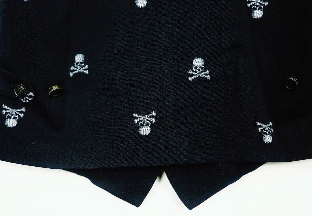 Mastermind Japan mmj full back skull crystal vest mmj trim wool silk inner Size US XS / EU 42 / 0 - 7 Thumbnail