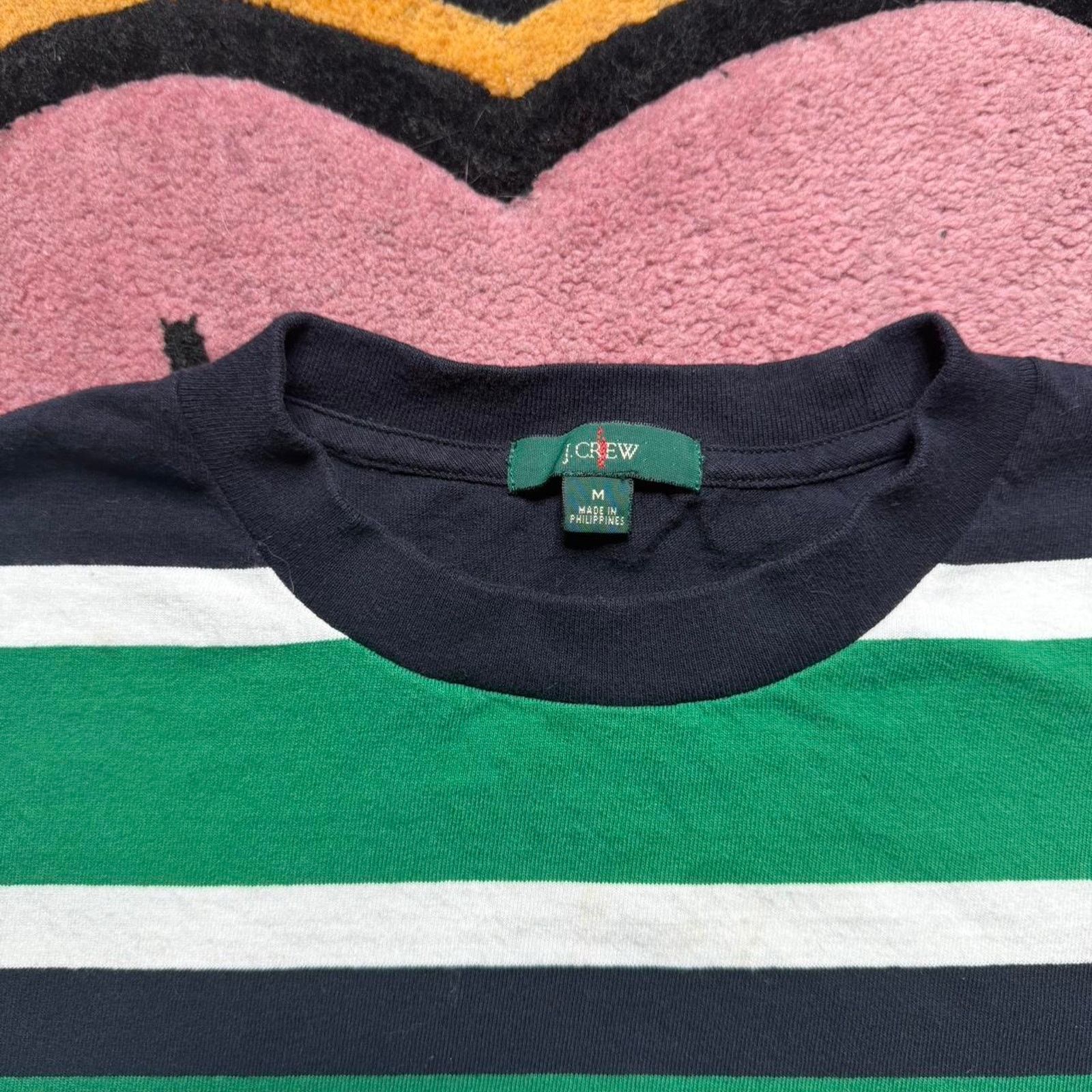 J.Crew J.Crew Multicolor Striped Pocket T-shirt Size Medium Size US M / EU 48-50 / 2 - 4 Thumbnail