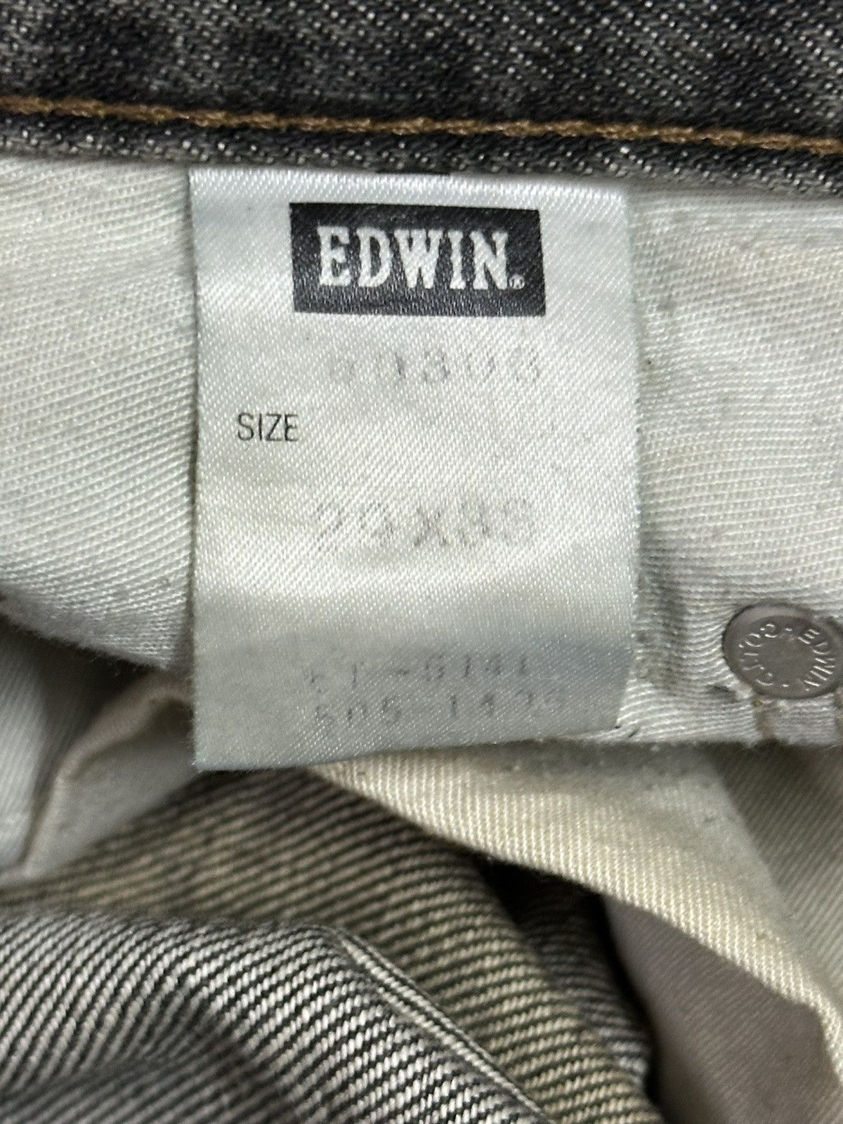 Edwin Vintage Edwin 503 Mud Wash Style Distress Loose Jeans Size US 29 - 11 Thumbnail