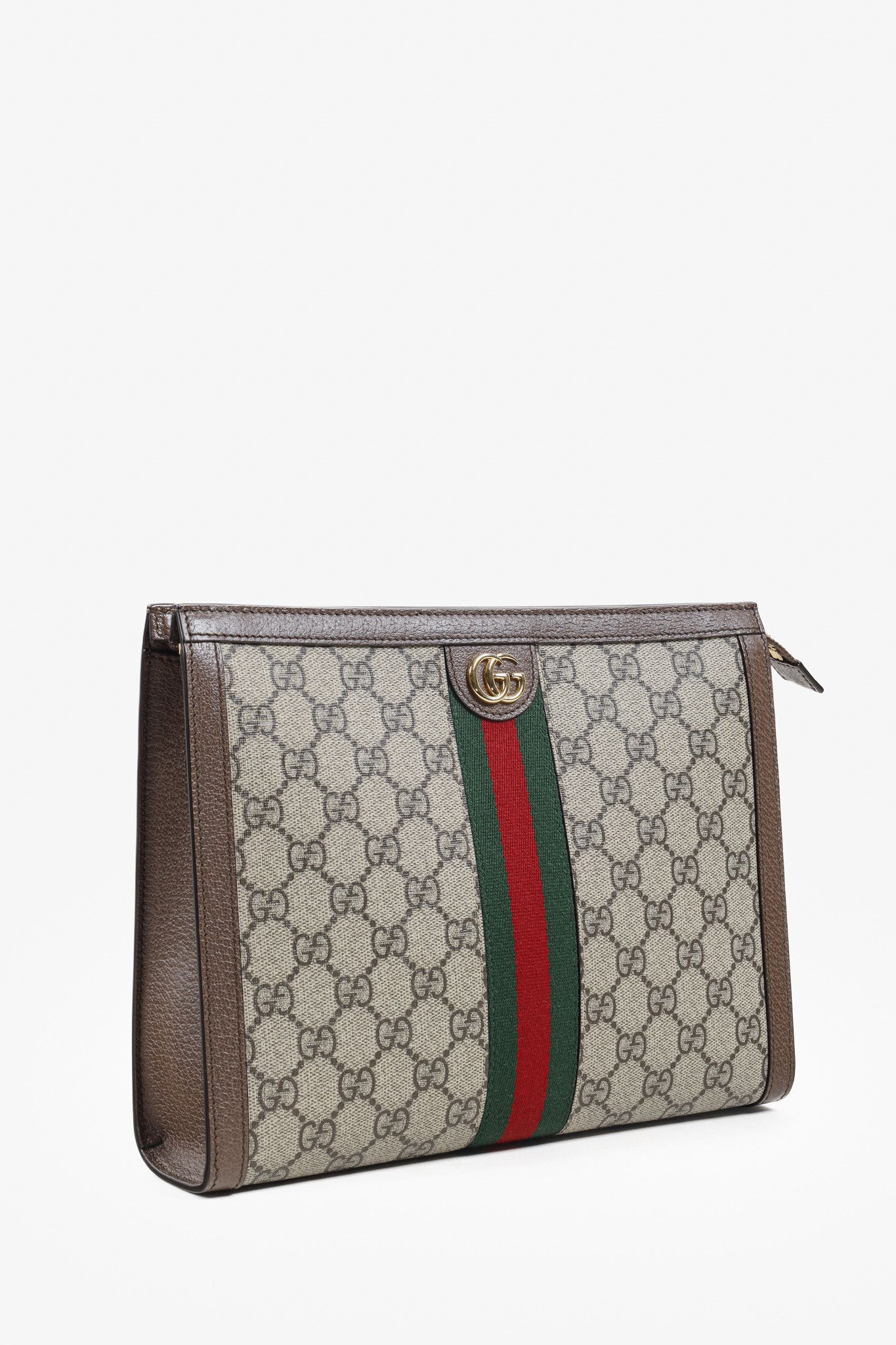 Gucci Gucci Ophidia Brown GG Supreme Monogram Clutch Pouch Size ONE SIZE - 2 Thumbnail