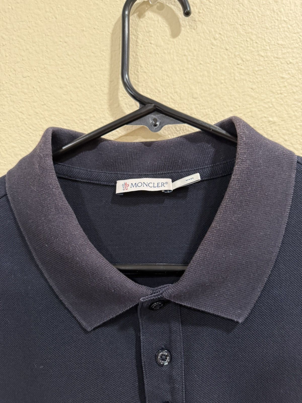 Moncler Navy Moncler Polo Size US XL / EU 56 / 4 - 3 Thumbnail