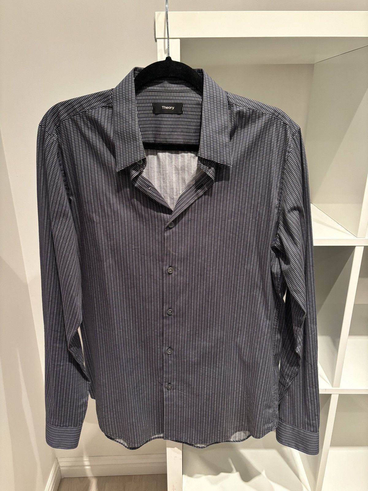 Theory Theory geo print button up $225 Size US M / EU 48-50 / 2 - 1 Thumbnail