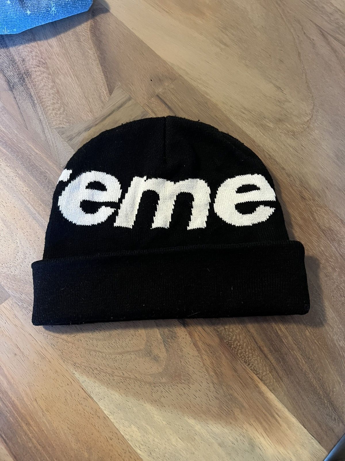 Supreme rare Supreme Big Logo Beanie (Black) | Grailed