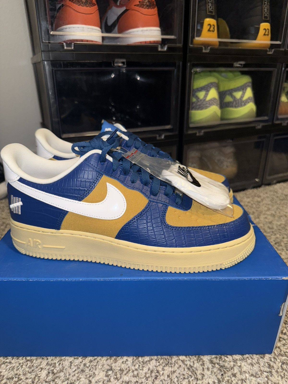Nike × Undefeated Nike x Undefeated AF1 Court Blue Size US 9.5 / EU 42-43 - 1 Thumbnail
