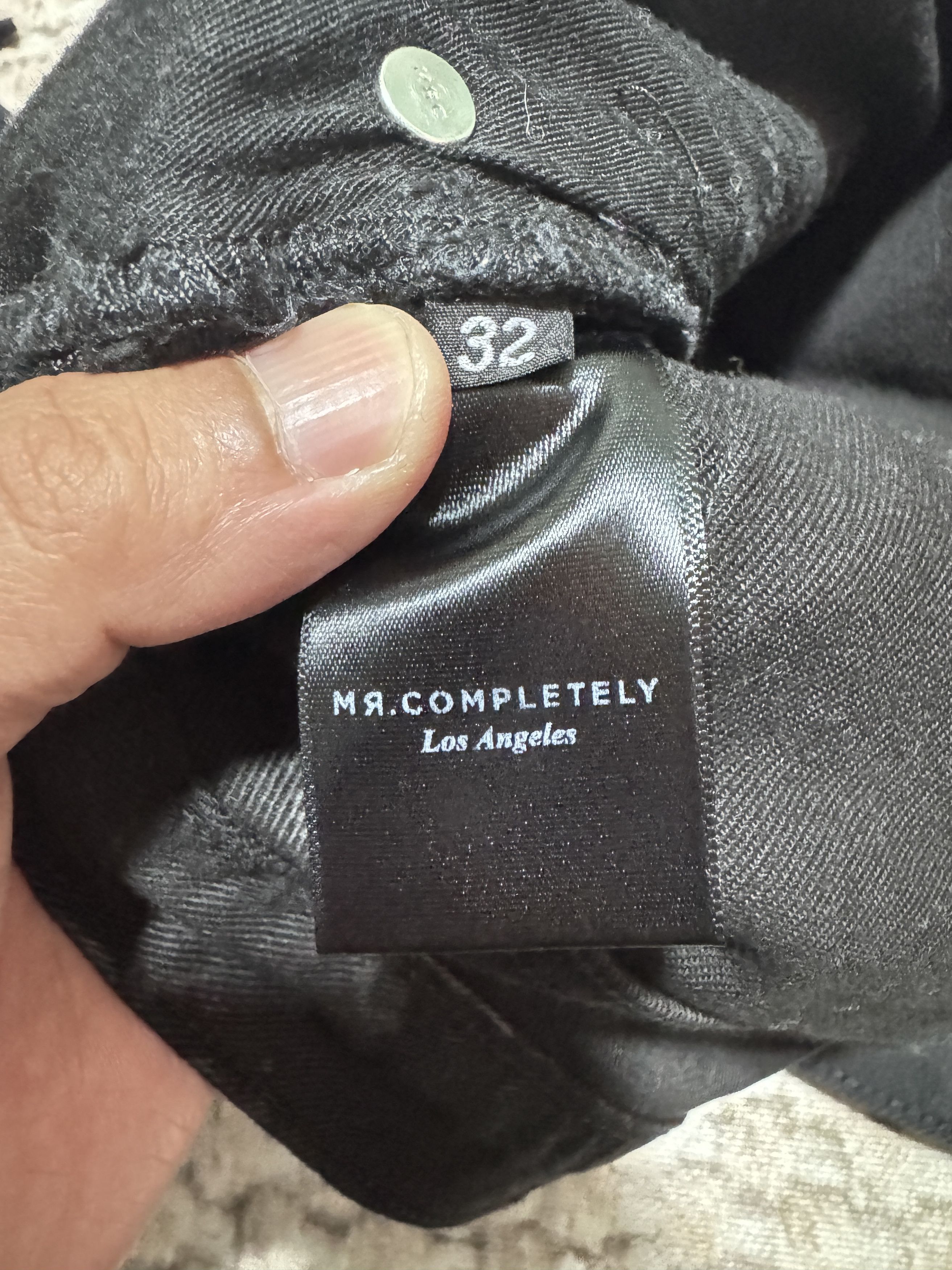 Mr. Completely Mr. Completely 2016 Zipper Paint Splatter Black Wax Denim Size US 32 / EU 48 - 11 Thumbnail