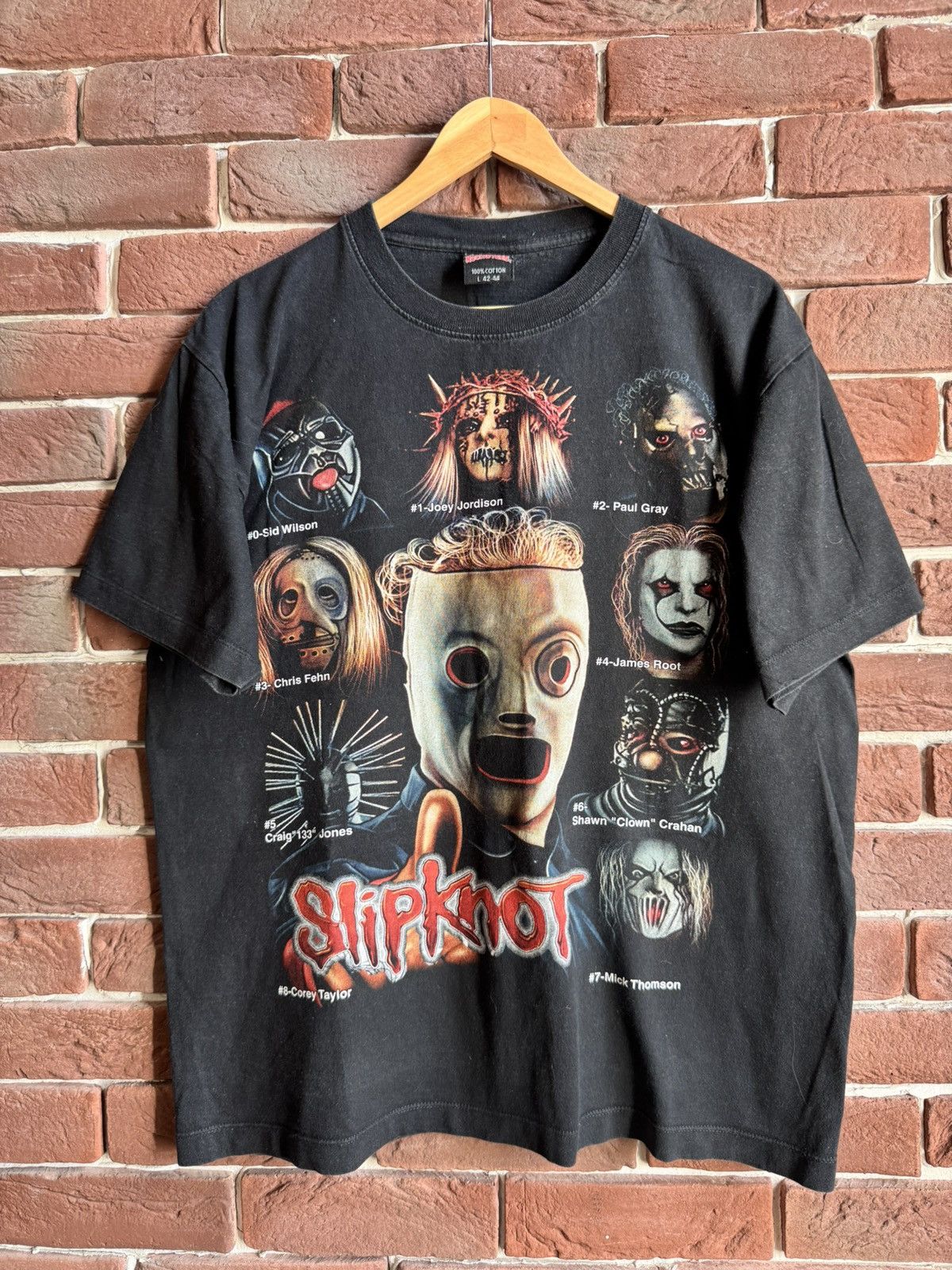 Band Tees Rare Vintage 00s Slipknot Masks Numetal Band Tee Y2K L Size US L / EU 52-54 / 3 - 1 Thumbnail