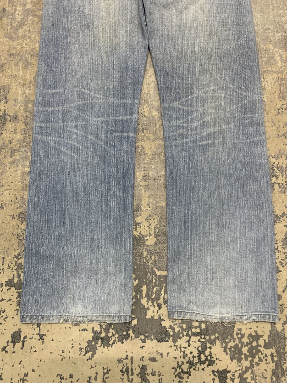 Japanese Brand Vintage Lee Rusty Distressed Regular Straight Jeans Size US 32 / EU 48 - 11 Thumbnail