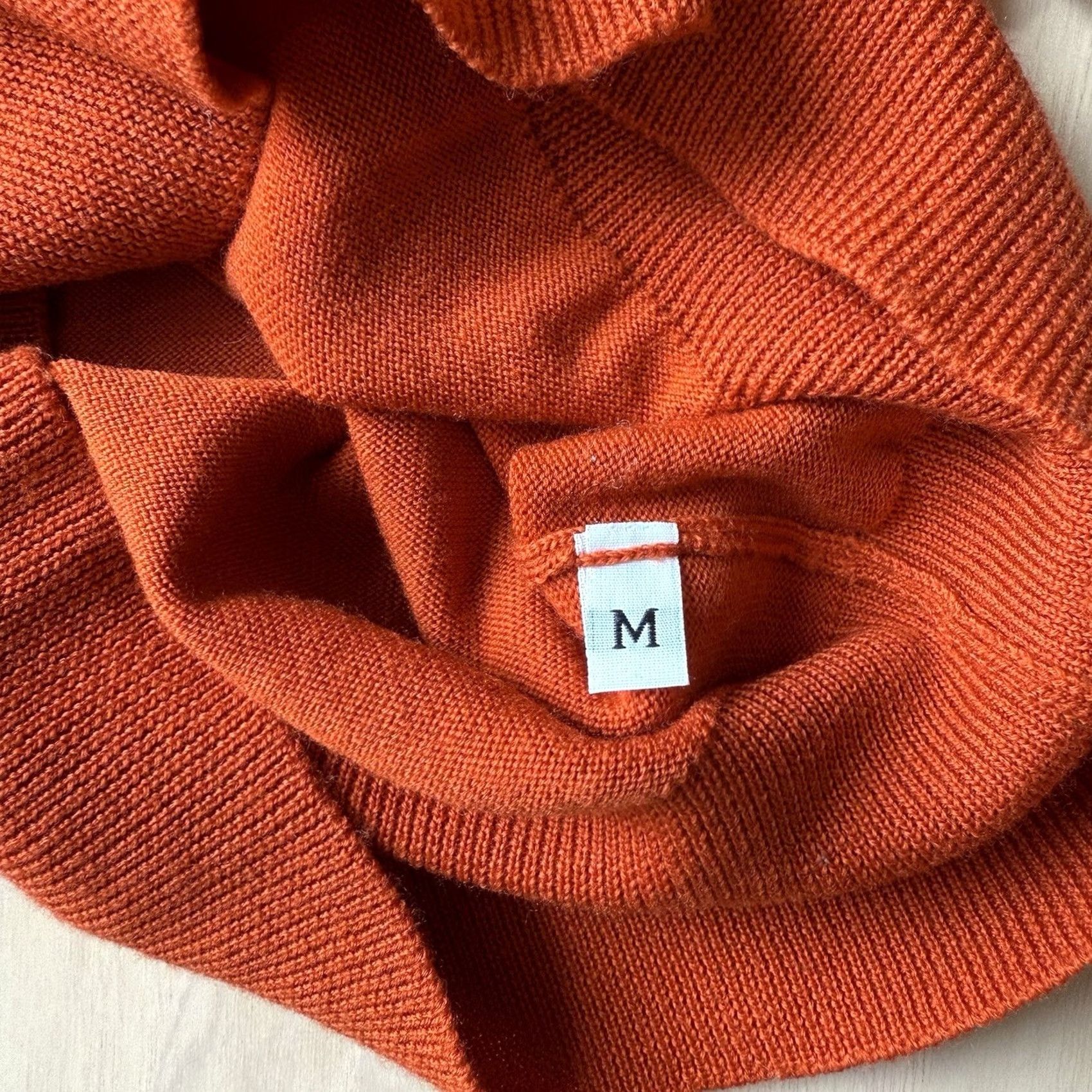 Belstaff VINTAGE Belstaff Sweater Womens M Orange Lightweight Wool Pullover Made in Italy Size M / US 6-8 / IT 42-44 - 6 Thumbnail