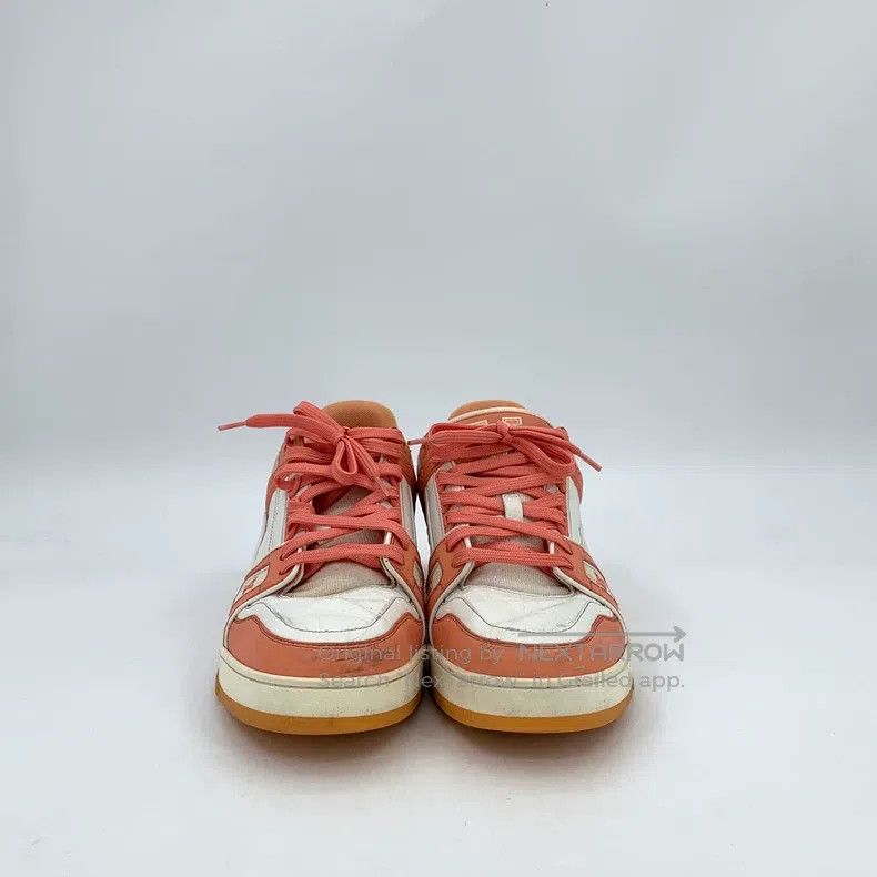 Louis Vuitton Louis Vuitton Trainer Orange logo Embossed Lace Up Casual Size US 7.5 / EU 40-41 - 3 Thumbnail
