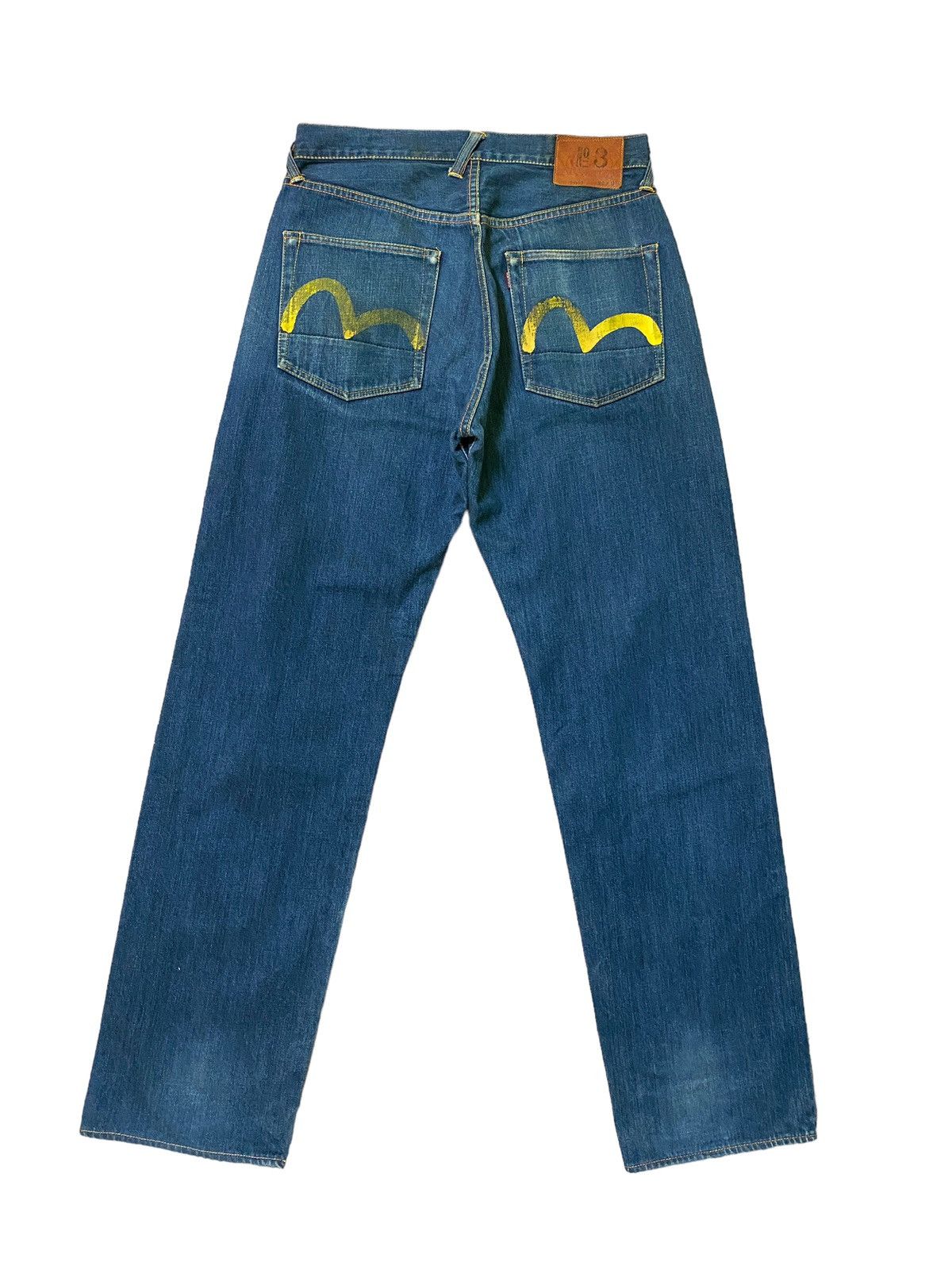 Evisu Evisu Yellow Daicock Denim Jeans Size US 30 / EU 46 - 1 Thumbnail
