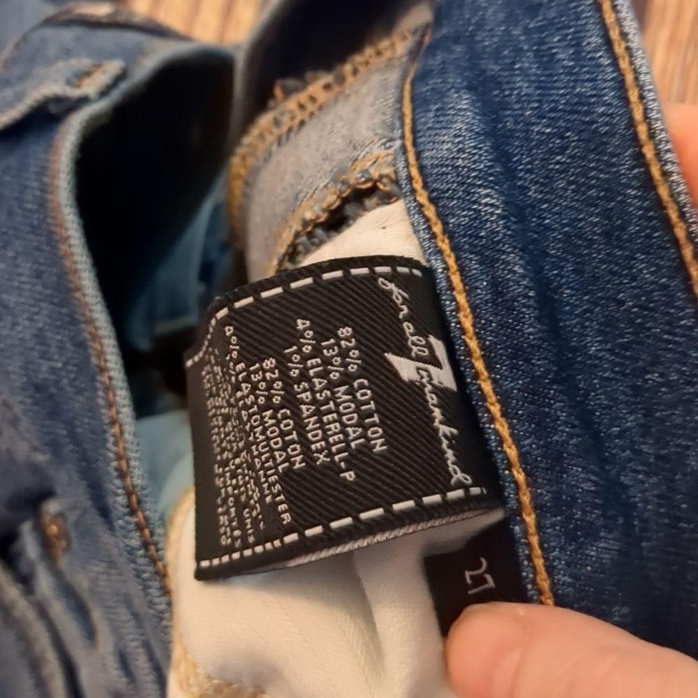 7 For All Mankind 7 for all mankind high waist ankle skinny jeans size 27 Size 28" / US 6 / IT 42 - 4 Thumbnail