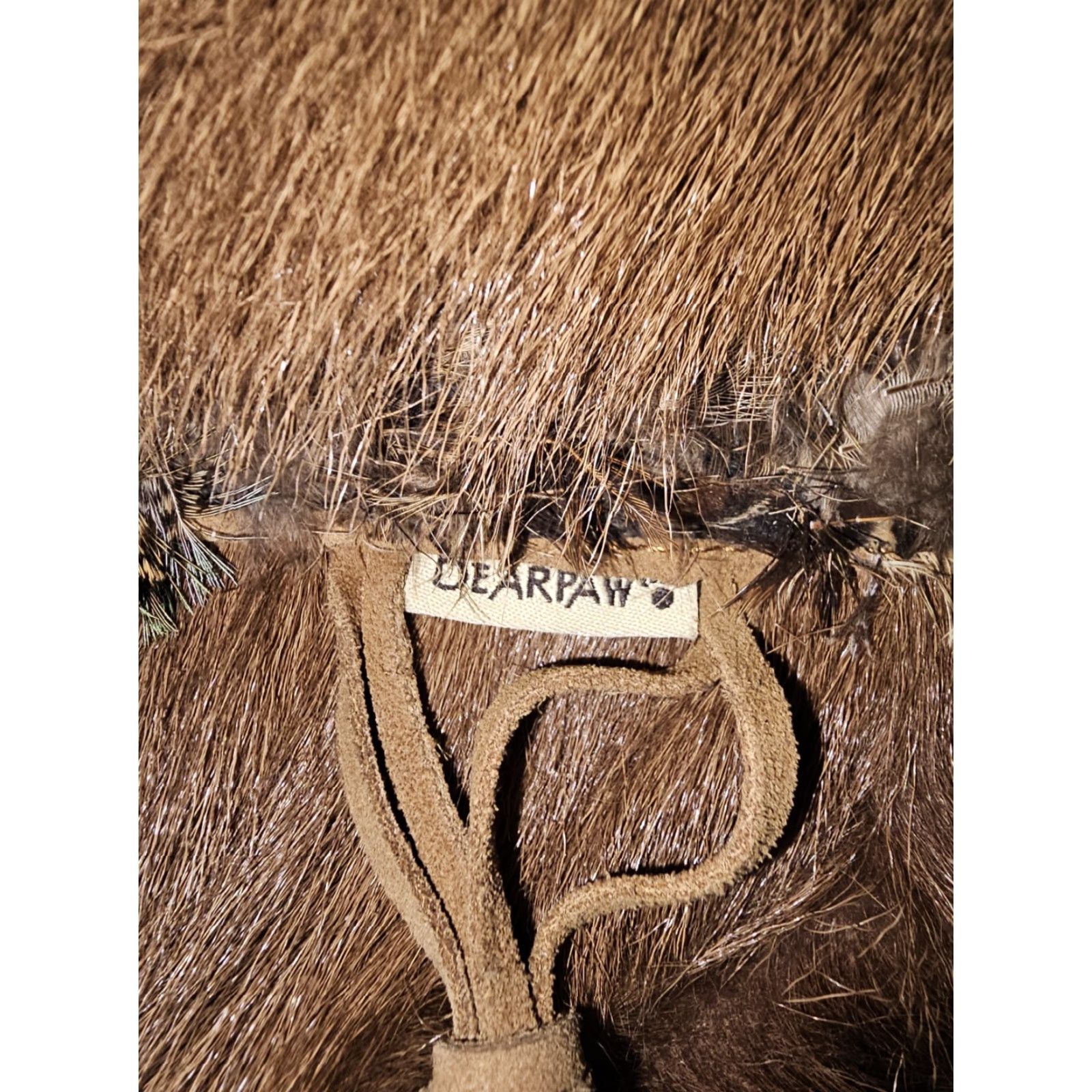 Vintage BearPaw Kola II Real Fur Boots Goat Fur Cow Skin Feather Boho Y2K Womens Size 7 Brown Boots Casual Womens Boots Size US 6 / IT 36 - 7 Thumbnail