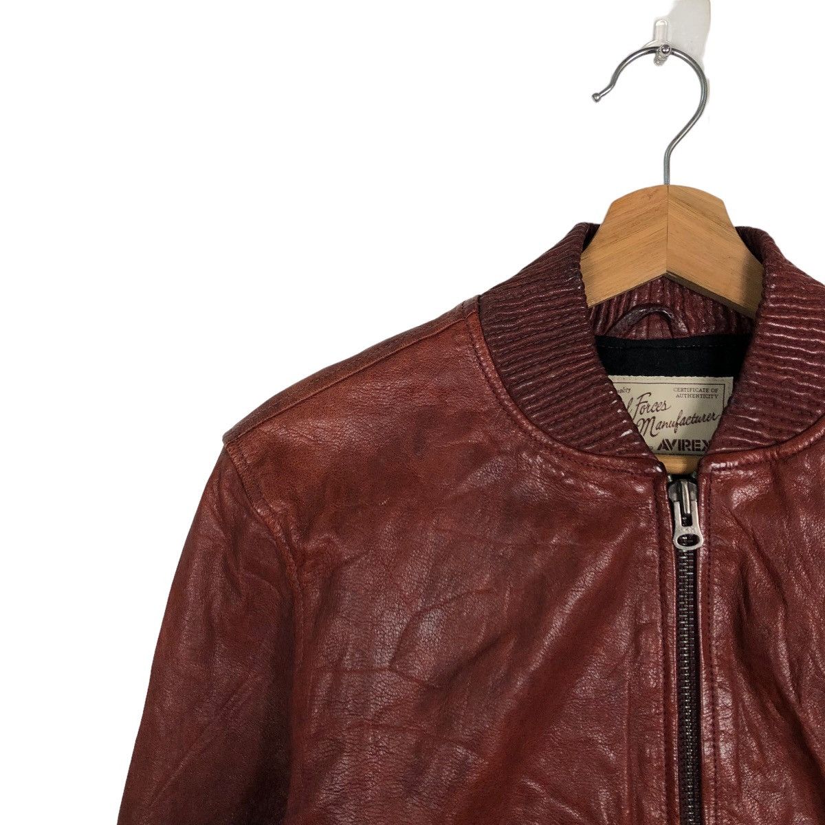 Avirex 🔥90’s VINTAGE GEUINE LEATHER BOMBER JACKET AVIREX USA Size US L / EU 52-54 / 3 - 7 Thumbnail