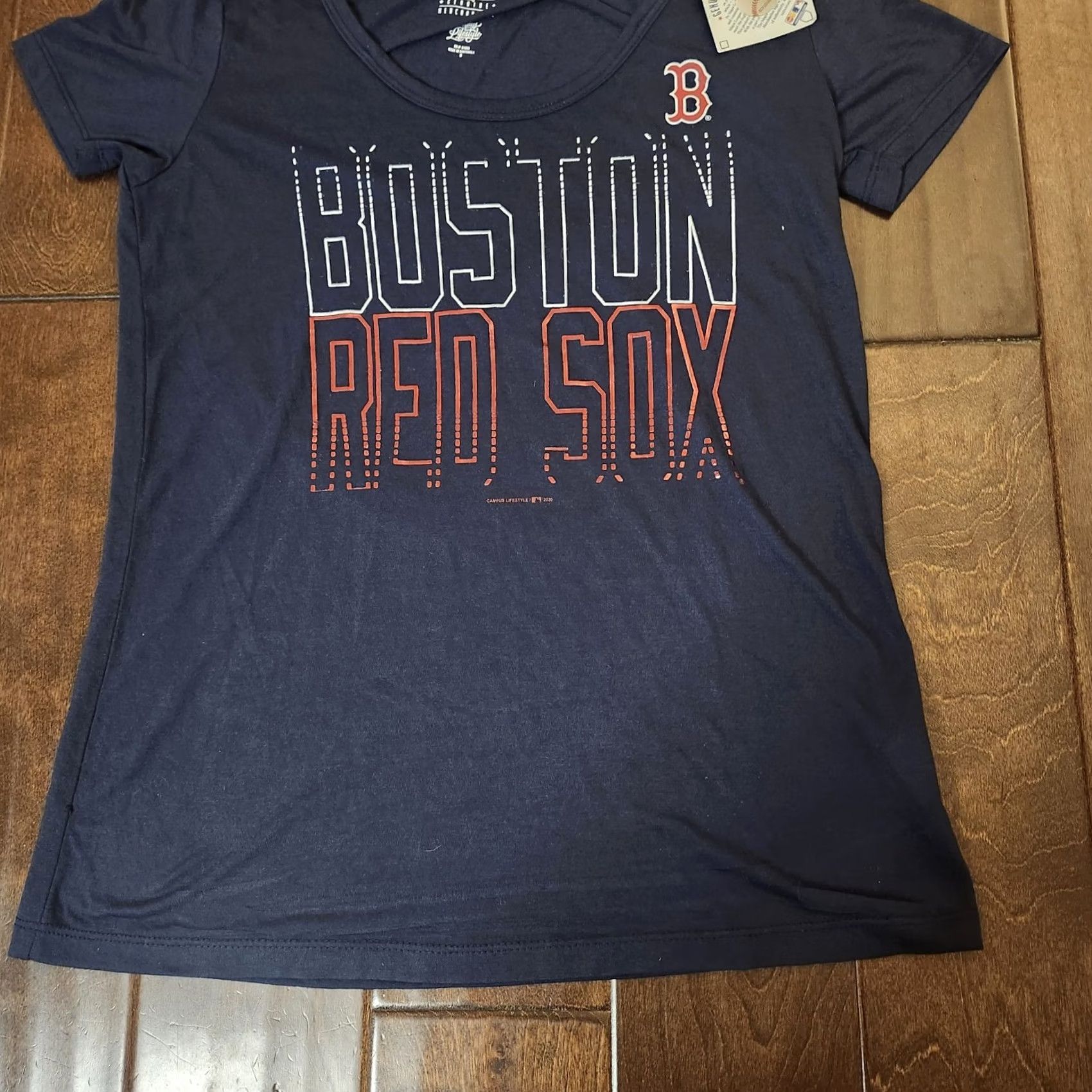 MLB MLB Boston Red Sox Women's Poly Rayon Scoop Neck T-Shirt Small NWT Regular Short Sleeve Logo Multicolor Sports Casual Shirt Womens Size S / US 4 / IT 40 - 3 Thumbnail