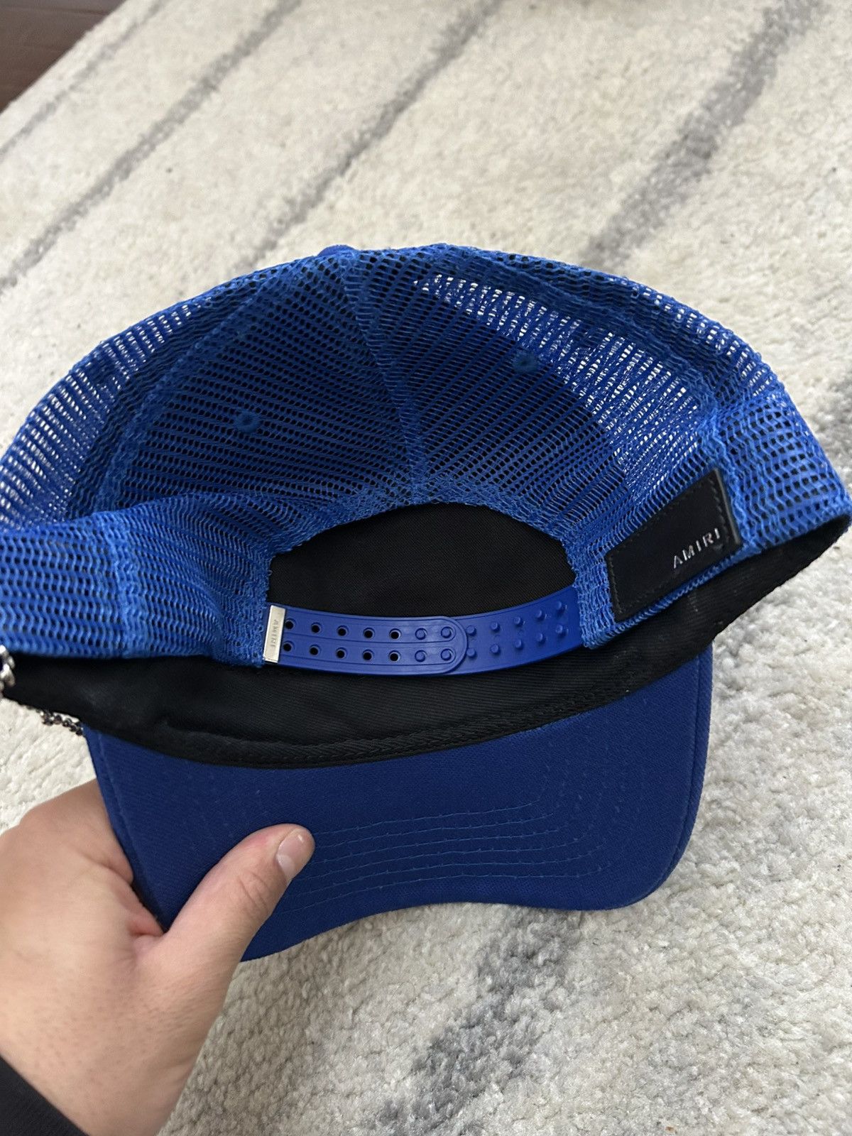 Amiri Amiri Paint Splatter Trucker Blue Size ONE SIZE - 3 Thumbnail