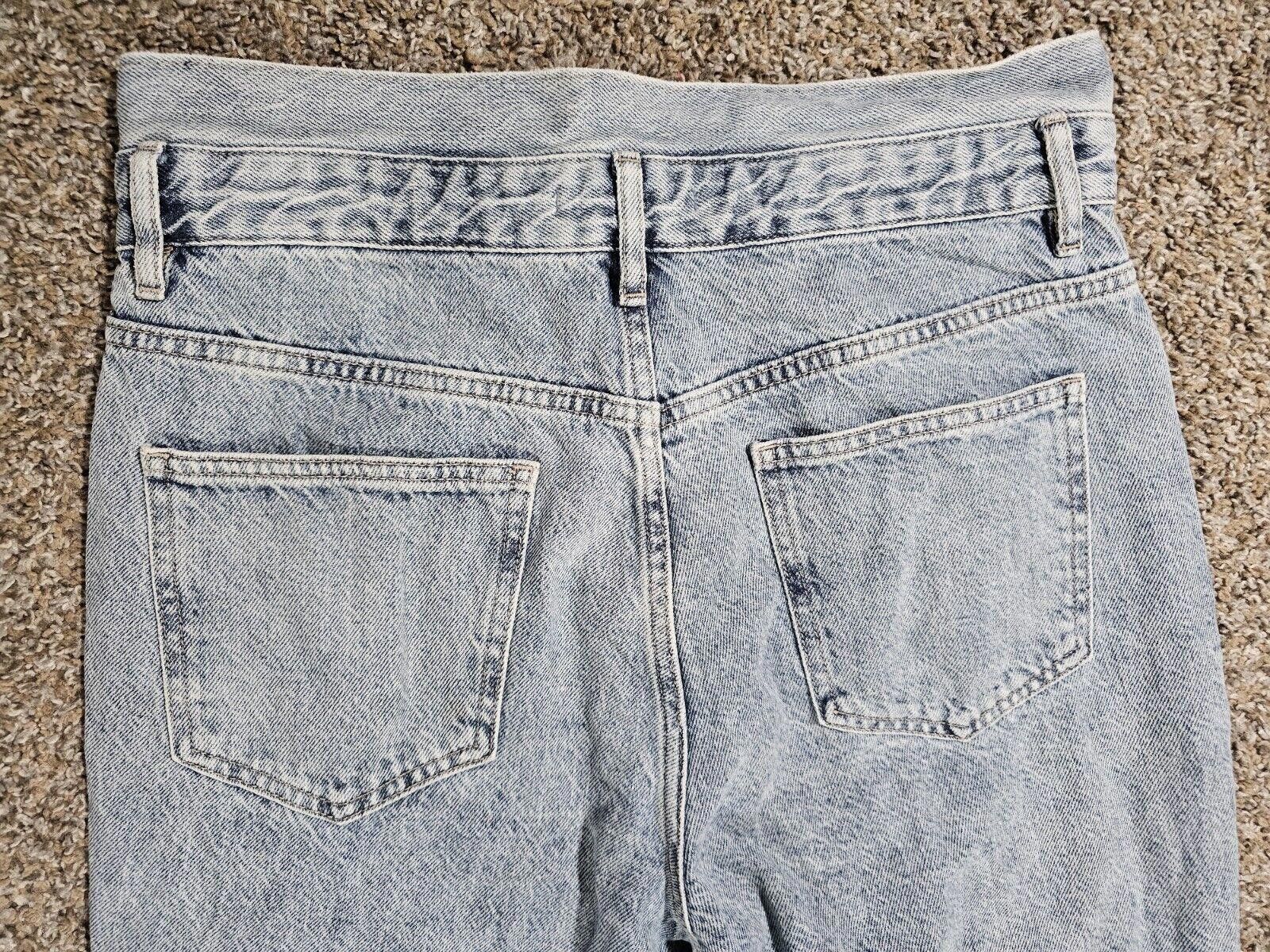 Pacsun Pacsun M Mom Jeans Light Wash Straight Leg Approx 32x27 Size 32" / US 10 / IT 46 - 10 Thumbnail