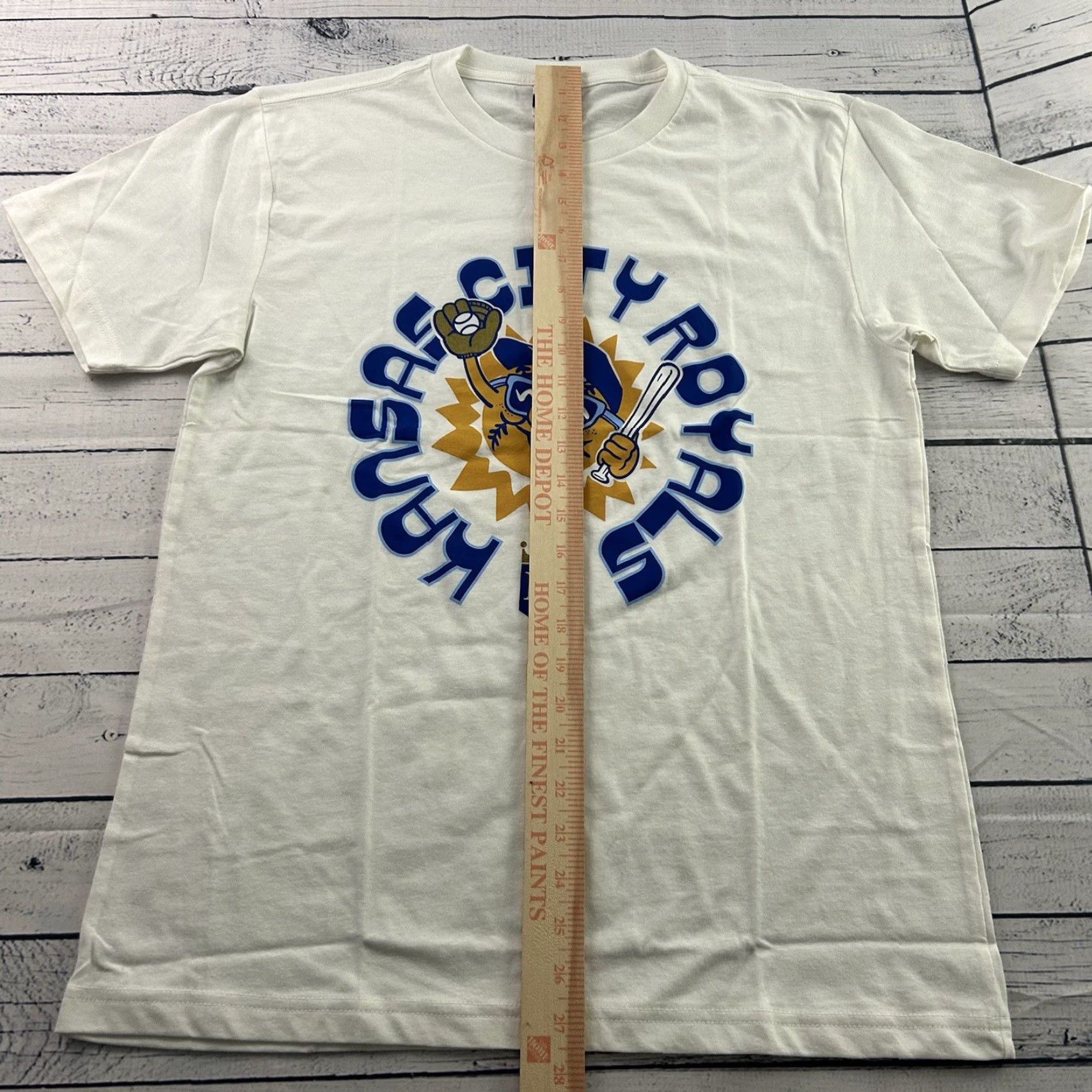Vintage Charlie Hustle Short Sleeve Kansas City Royals T Shirt Men's M White Size US M / EU 48-50 / 2 - 2 Thumbnail