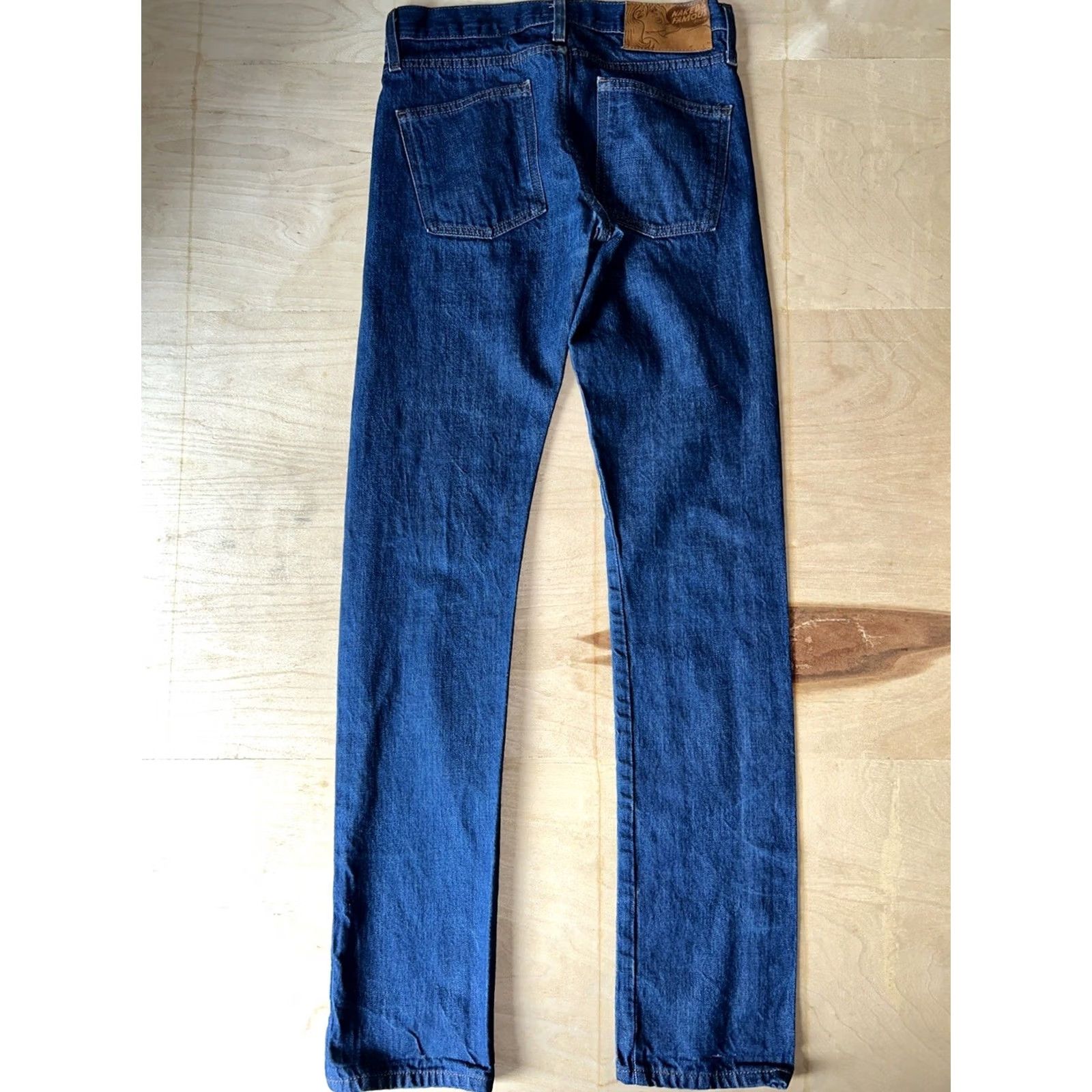 Vintage Naked & Famous Denim Selvedge Jeans Indigo Twill 30x35 Slim Guy 35 Inseam 5-Pocket Jeans Streetwear NYC Vintage Style Men Jeans Size US 30 / EU 46 - 3 Thumbnail