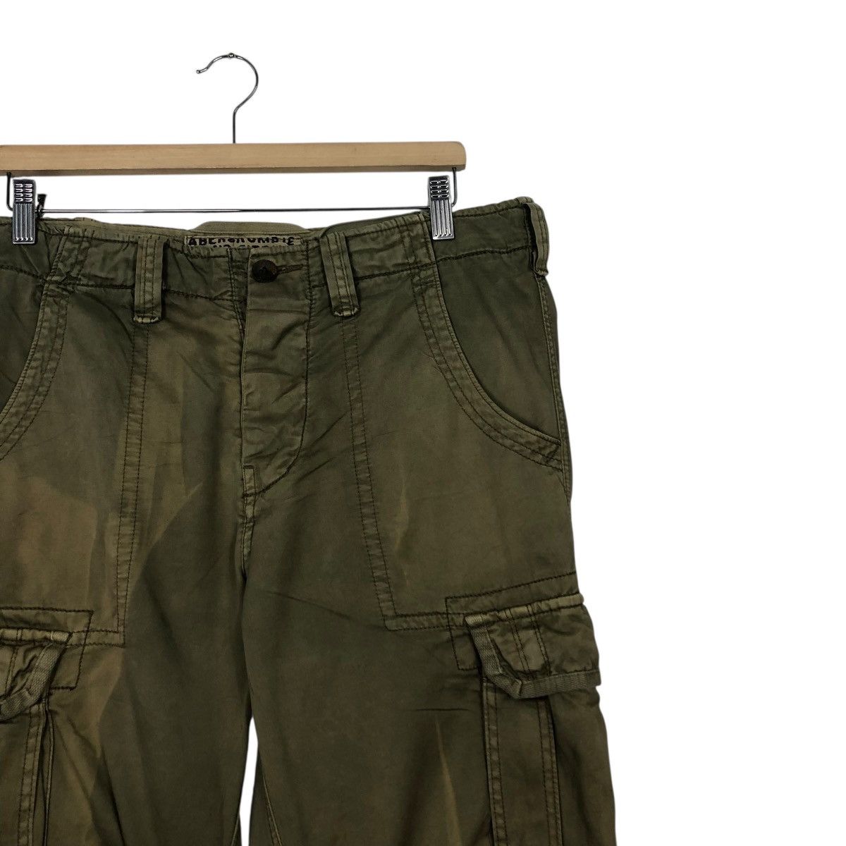 Japanese Brand 🔥TACTICAL PARACHUTE BIKER PANTS UTILITY MULTI POCKET ABECROM Size US 34 / EU 50 - 6 Thumbnail