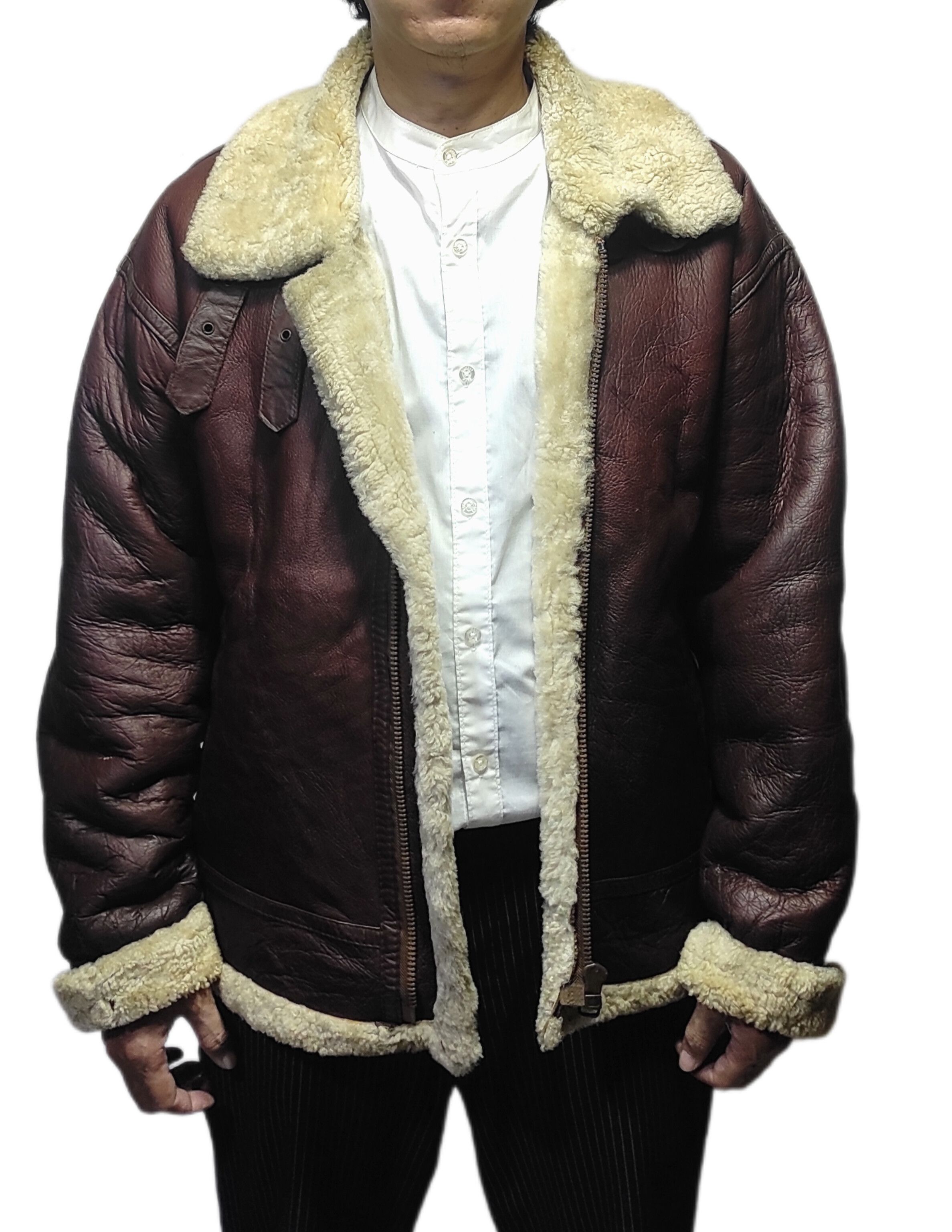 Leather Beautiful Color B3 jacket Genuine Sheepskin Size US L / EU 52-54 / 3 - 2 Thumbnail