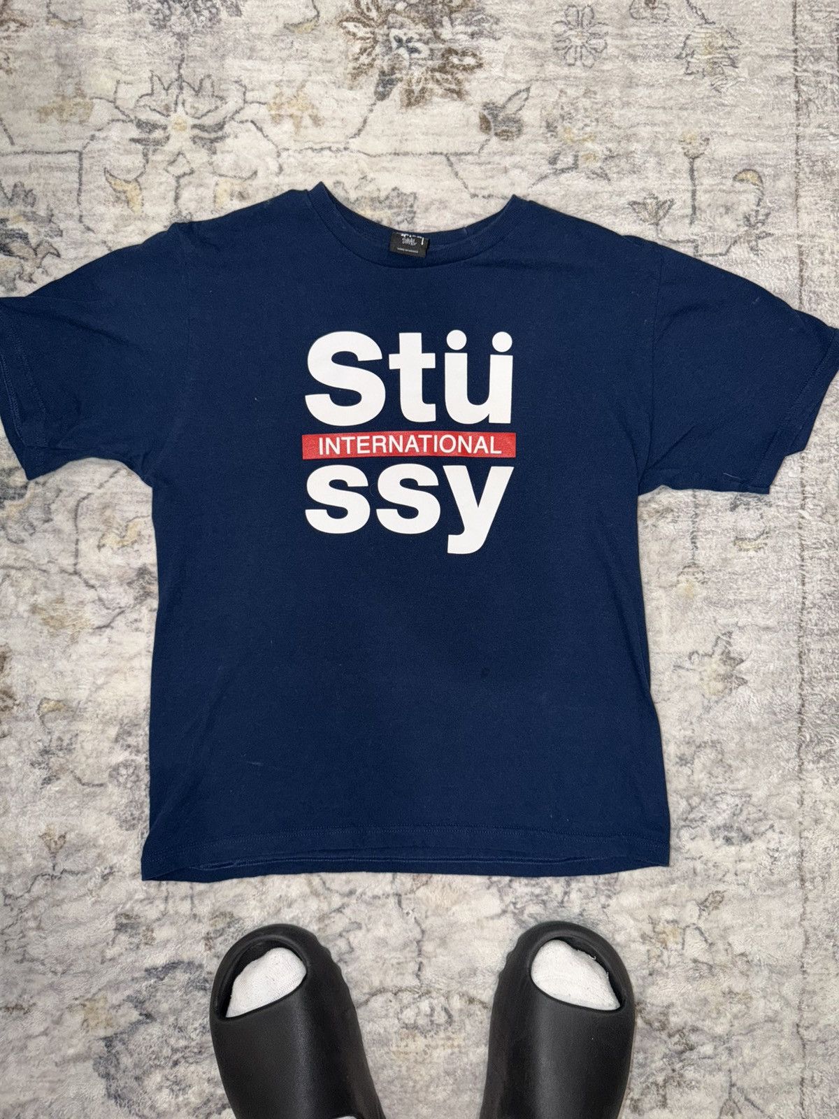 Stussy Blue Stussy International Tee Size US S / EU 44-46 / 1 - 1 Thumbnail