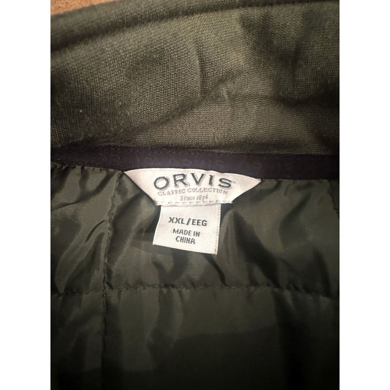 Orvis Orvis Quilted Long Sleeve Full Zip Jacket 2XL Mens Green Dark Nylon Quilted Long Sleeve Full Zip Jacket Size US XXL / EU 58 / 5 - 3 Thumbnail