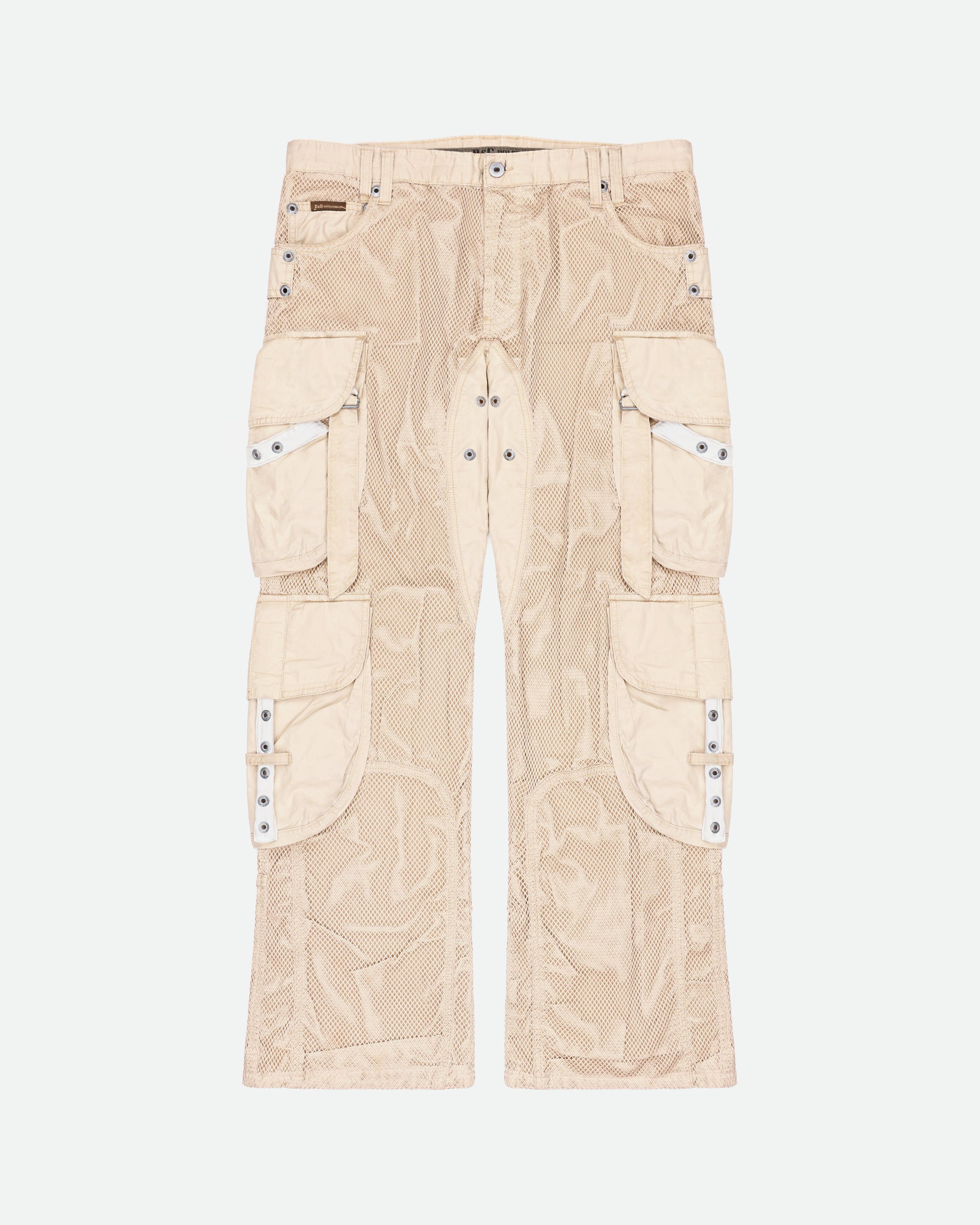 Dolce & Gabbana SS03 Net Cargo Pants Size US 36 / EU 52 - 1 Thumbnail