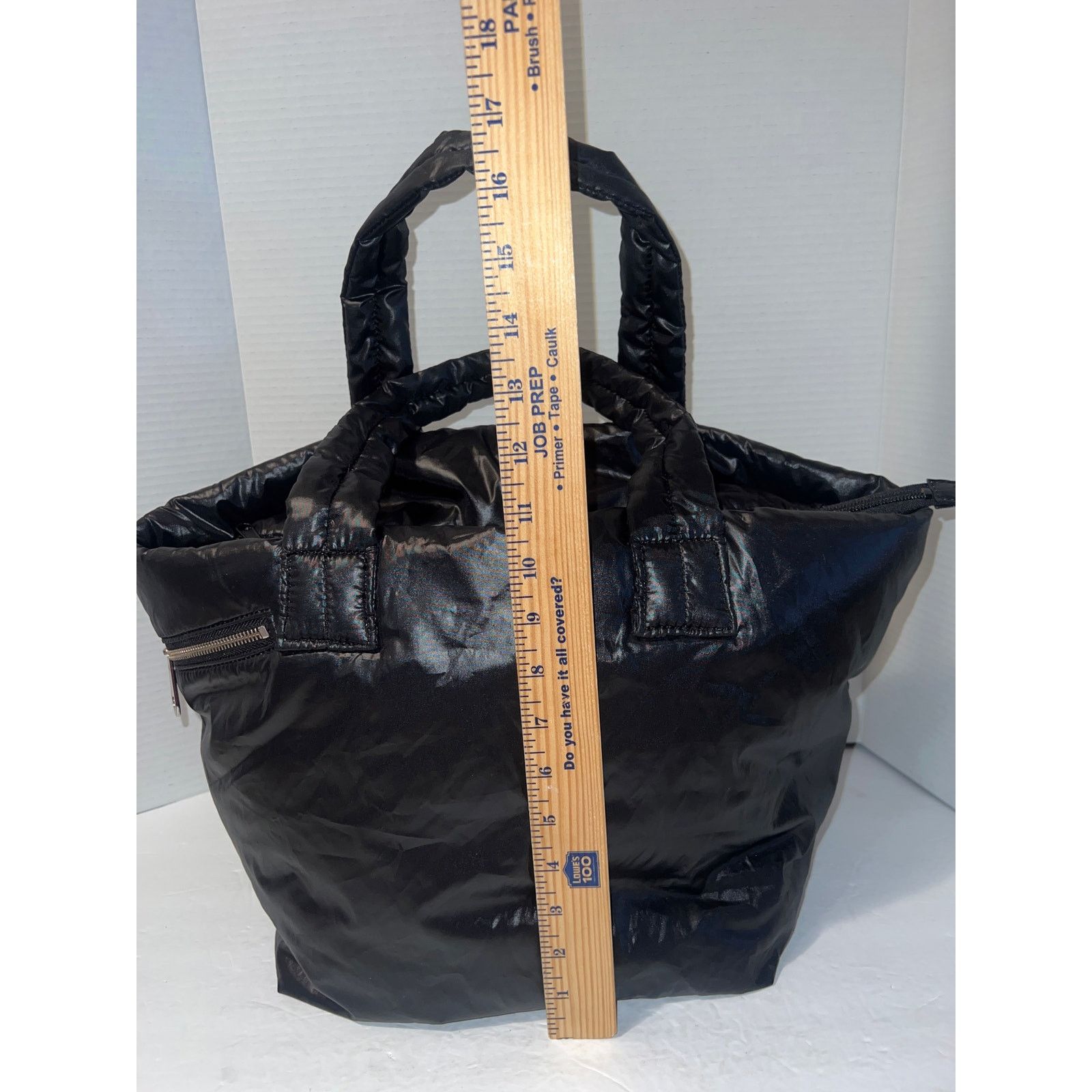 Gap Gap Quilted Puffer Black Shoulder Bag - Women Size ONE SIZE - 3 Thumbnail